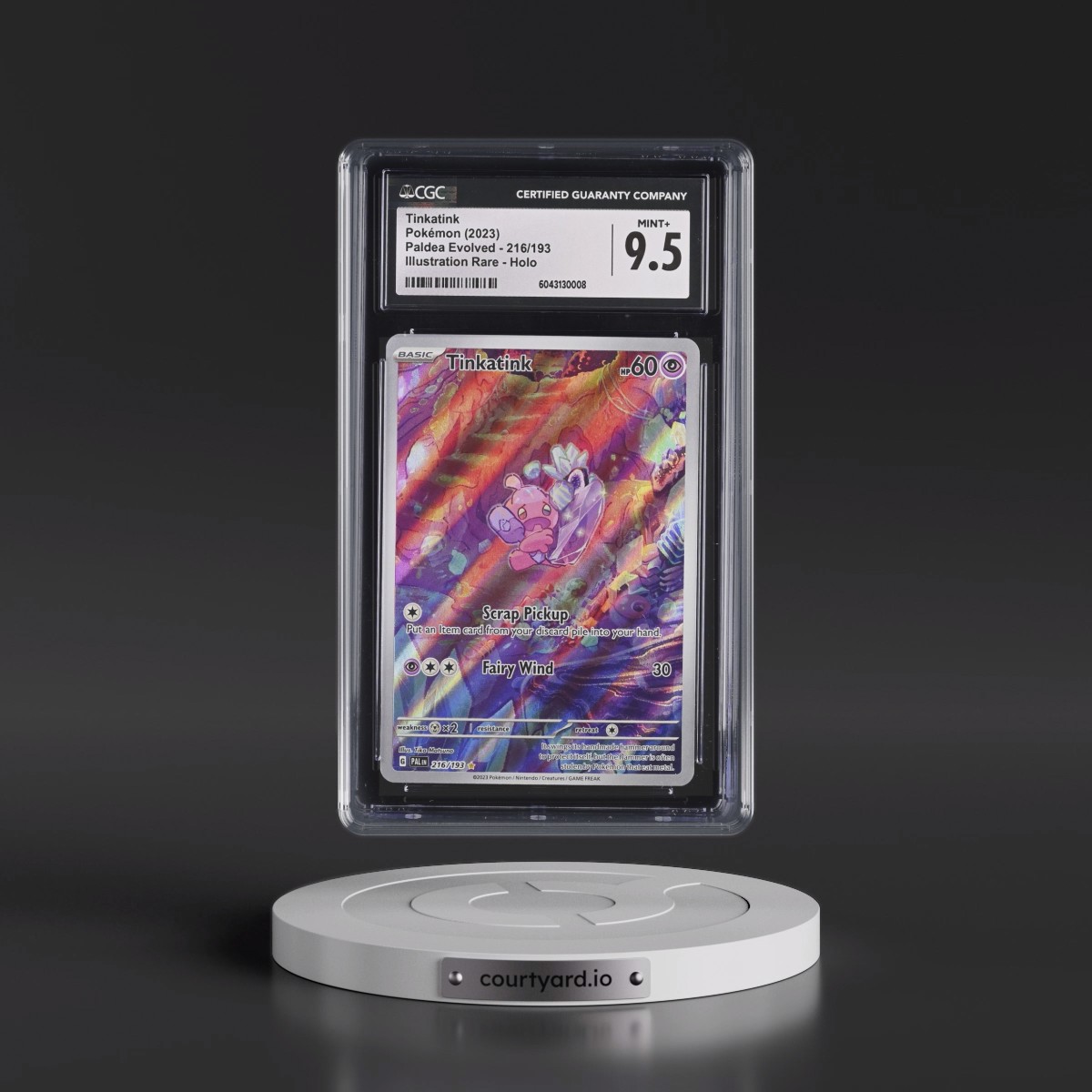 2023 Paldea Evolved - PAL EN #216/193 Tinkatink - Illustration Rare Holo (CGC 9.5 MINT+)