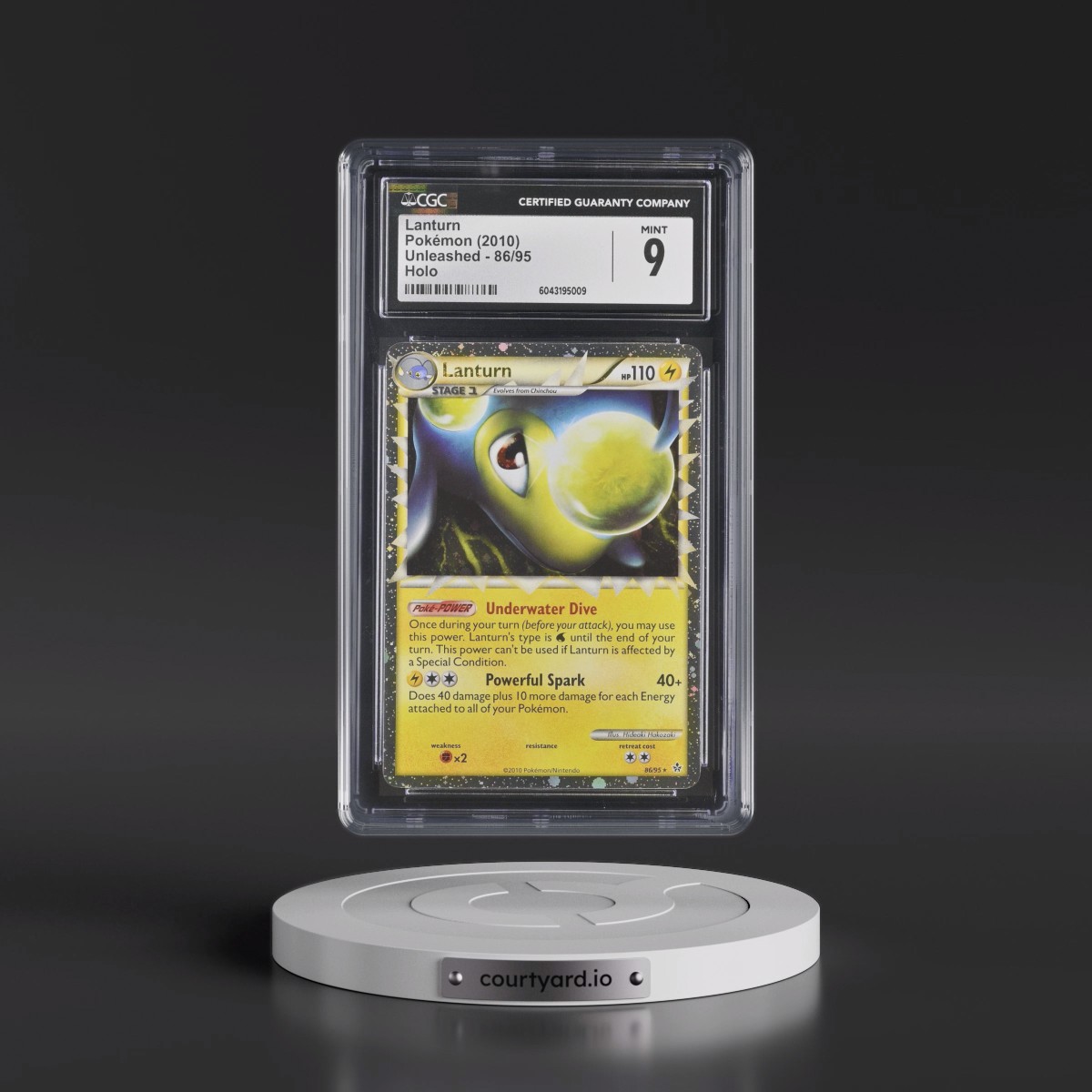 2010 Unleashed #86/95 Lanturn - Holo (CGC 9 MINT)