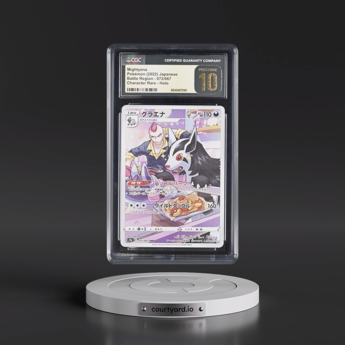 2022 Battle Region #072/067 Mightyena - Character Rare Holo (CGC 10 PRISTINE)