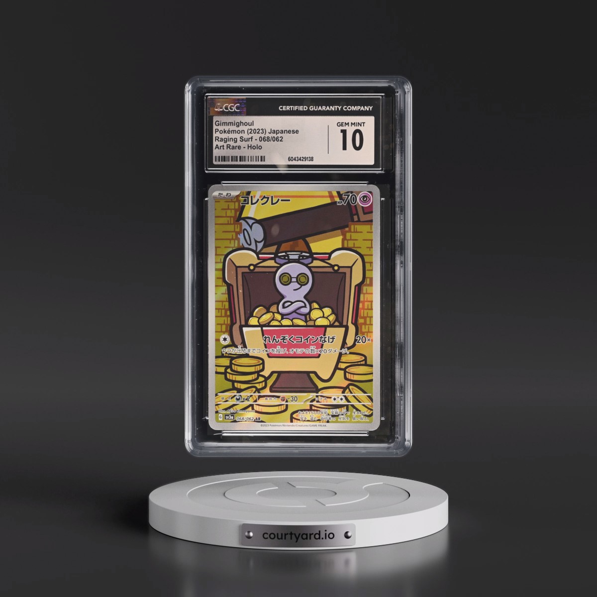 2023 Raging Surf #068/062 Gimmighoul - Art Rare Holo (CGC 10 GEM MINT)