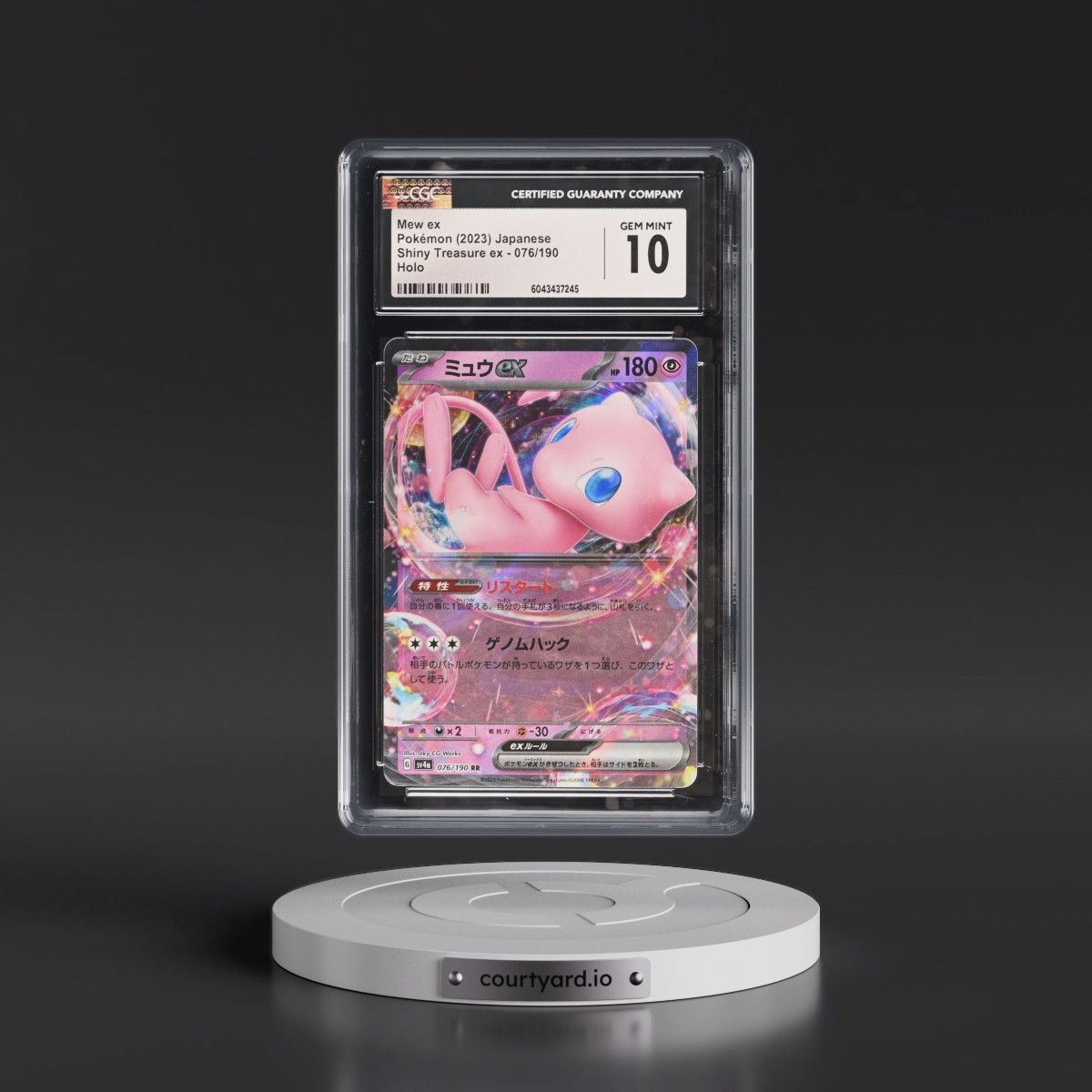 2023 Pokémon Sv4a-Shiny Treasure EX #076 Mew EX - Holo (CGC 10 GEM MINT)