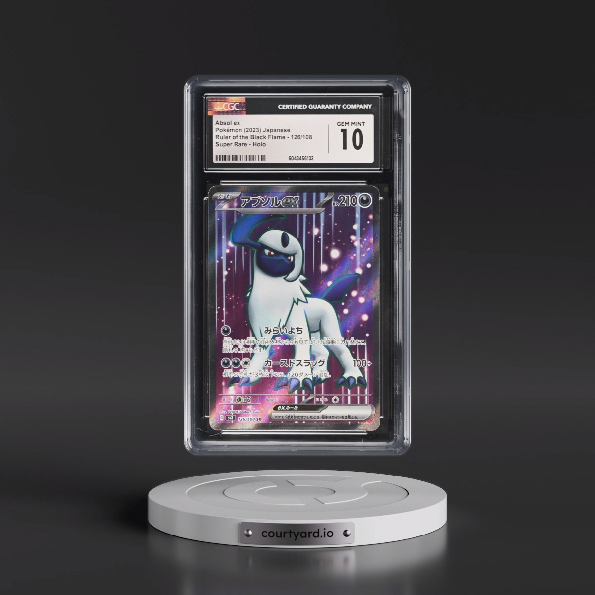 2023 Ruler of the Black Flame #126/108 Absol ex - Super Rare Holo (CGC 10 GEM MINT)