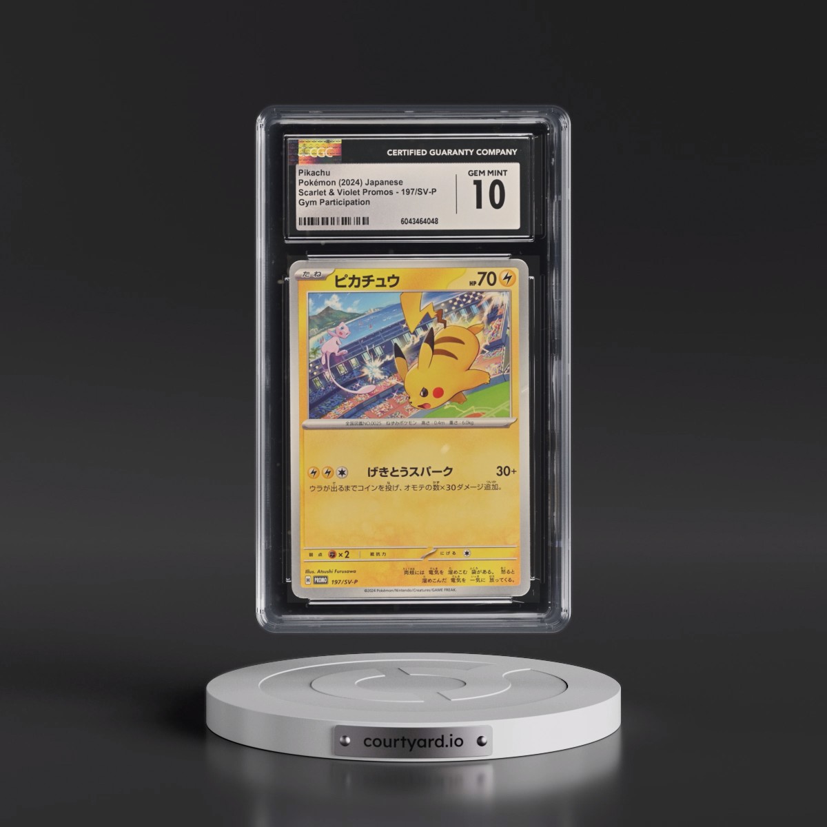 2022 Scarlet & Violet Promos #197/SV-P Pikachu - Gym Participation (CGC 10 GEM MINT)