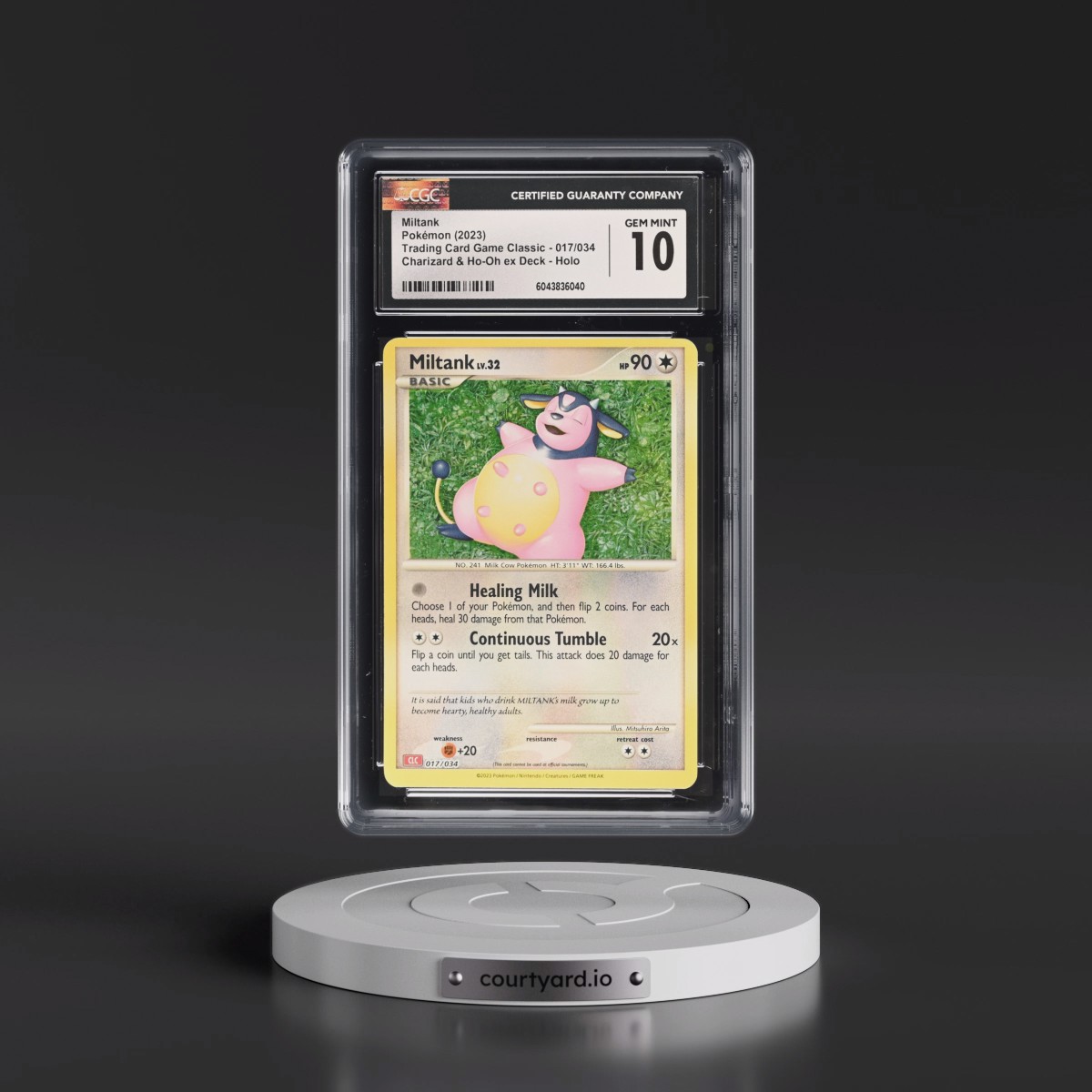 2023 Trading Card Game Classic - CLV, CLC, CLB #017/034 Miltank - Charizard & Ho-Oh ex Deck - CLC Holo (CGC 10 GEM MINT)