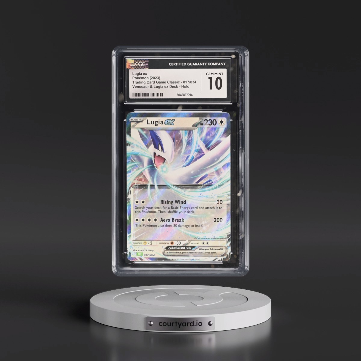 2023 Trading Card Game Classic - CLV, CLC, CLB #017/034 Lugia ex - Venusaur & Lugia ex Deck - CLV Holo (CGC 10 GEM MINT)