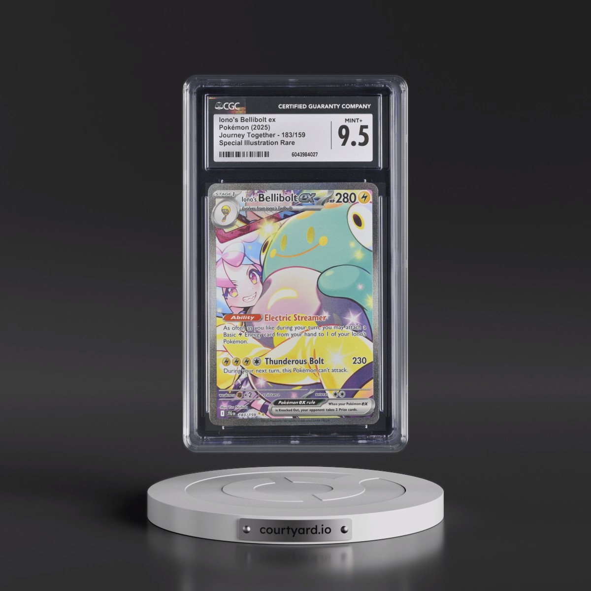 2024 Journey Together - JTG EN #183/159 Iono's Bellibolt ex - Special Illustration Rare (Holo) (CGC 9.5 MINT+)