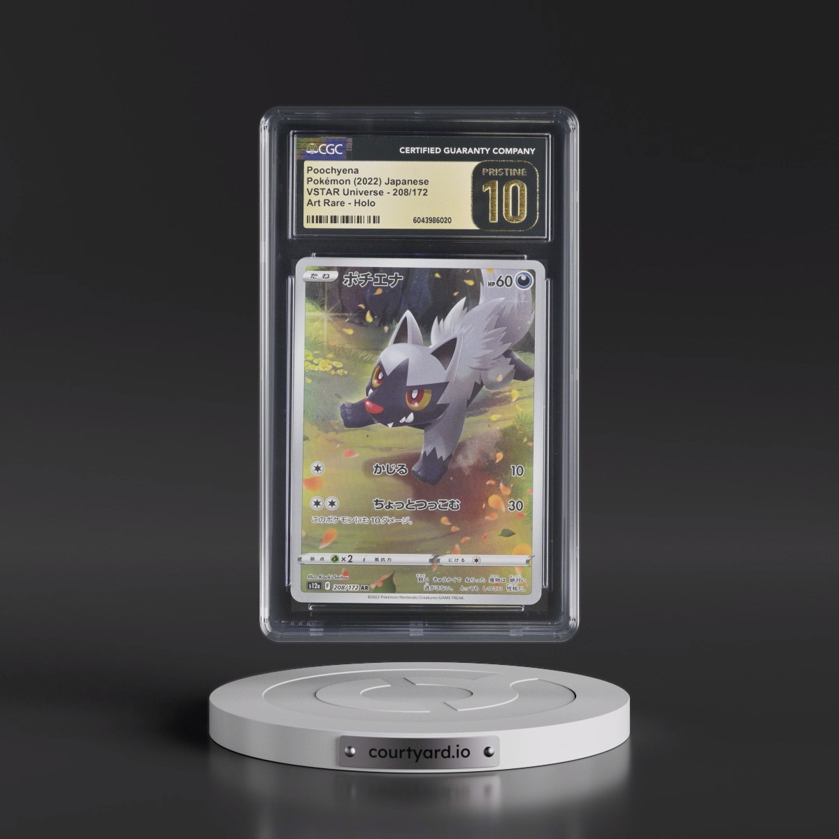 2022 VSTAR Universe #208/172 Poochyena - Art Rare Holo (CGC 10 PRISTINE)