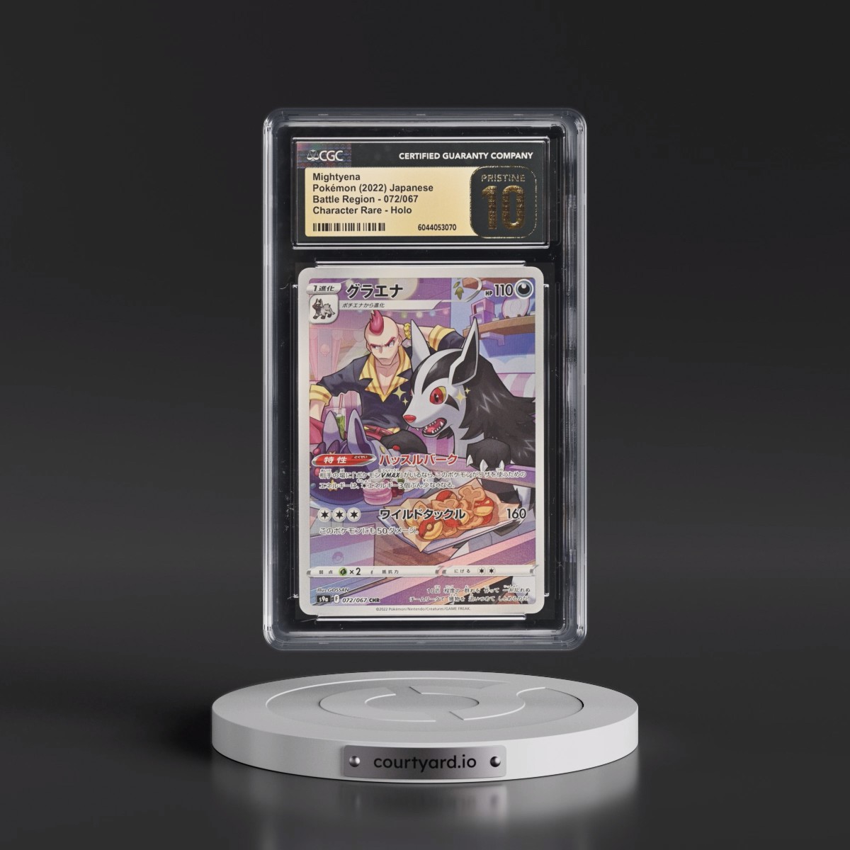 2022 Battle Region #072/067 Mightyena - Character Rare Holo (CGC 10 PRISTINE)