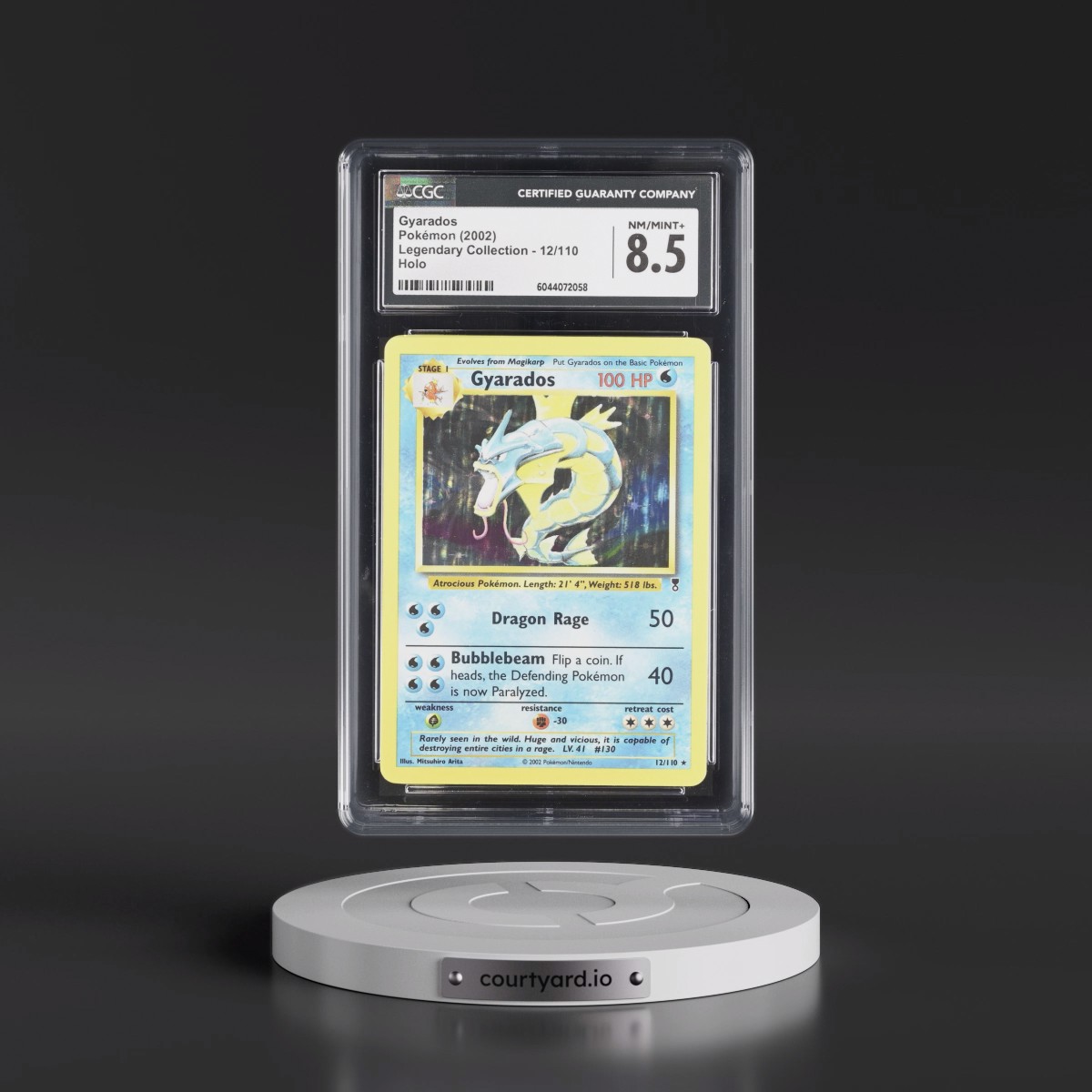 2002 Legendary Collection #12/110 Gyarados - Holo (CGC 8.5 NM-MT+)