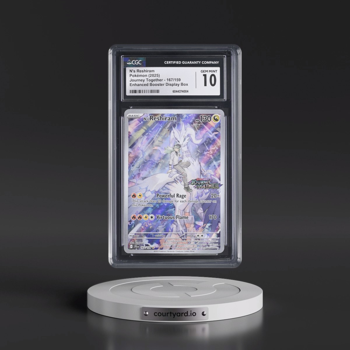 2024 Journey Together - JTG EN #167/159 N's Reshiram - Illustration Rare Holo (CGC 10 GEM MINT)