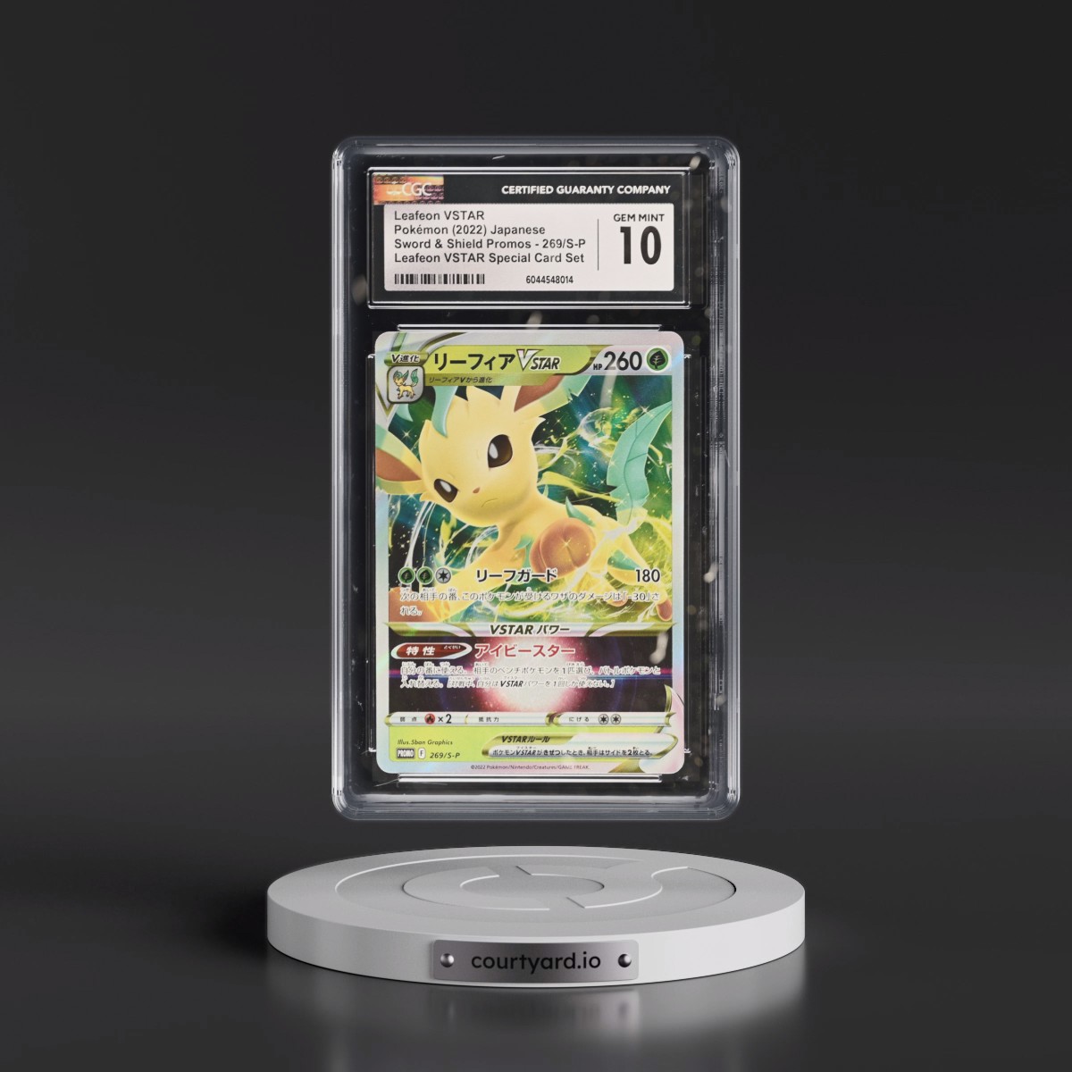 2019 Sword & Shield Promos #269/S-P Leafeon VSTAR - Holo Leafeon VSTAR Special Card Set (CGC 10 GEM MINT)