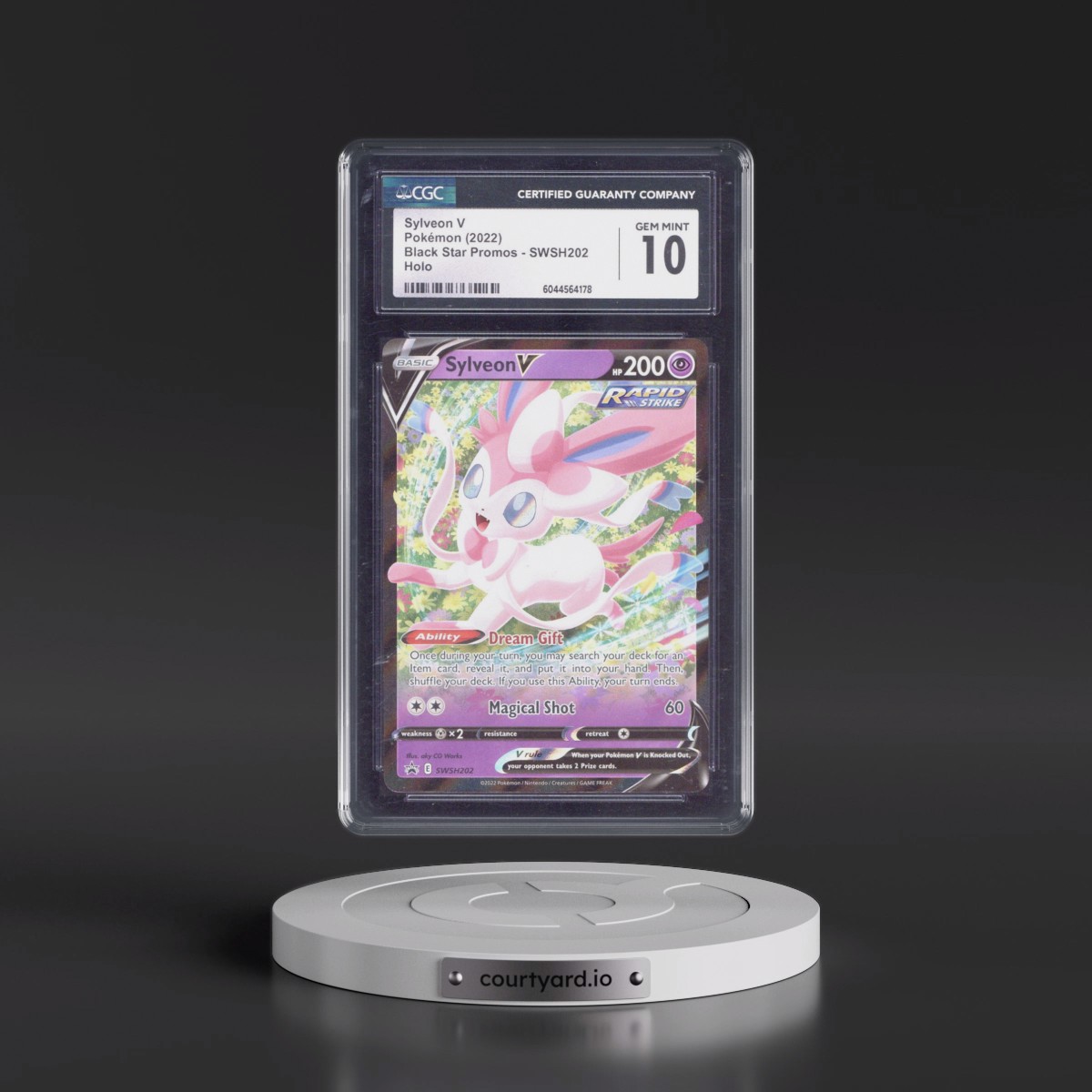 2017 Black Star Promos - Sword & Shield #SWSH202 Sylveon V - Holo (CGC 10 GEM MINT)