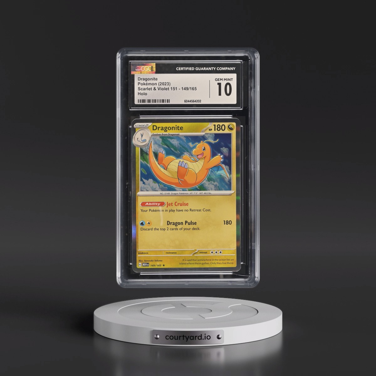 2023 Scarlet & Violet 151 - MEW EN #149/165 Dragonite - Holo (CGC 10 GEM MINT)