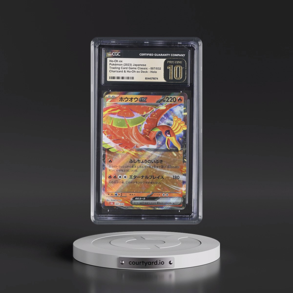 2023 Trading Card Game Classic - CLF, CLL, CLK #007/032 Ho-Oh ex - Charizard & Ho-Oh ex Deck - CLL Holo (CGC 10 PRISTINE)