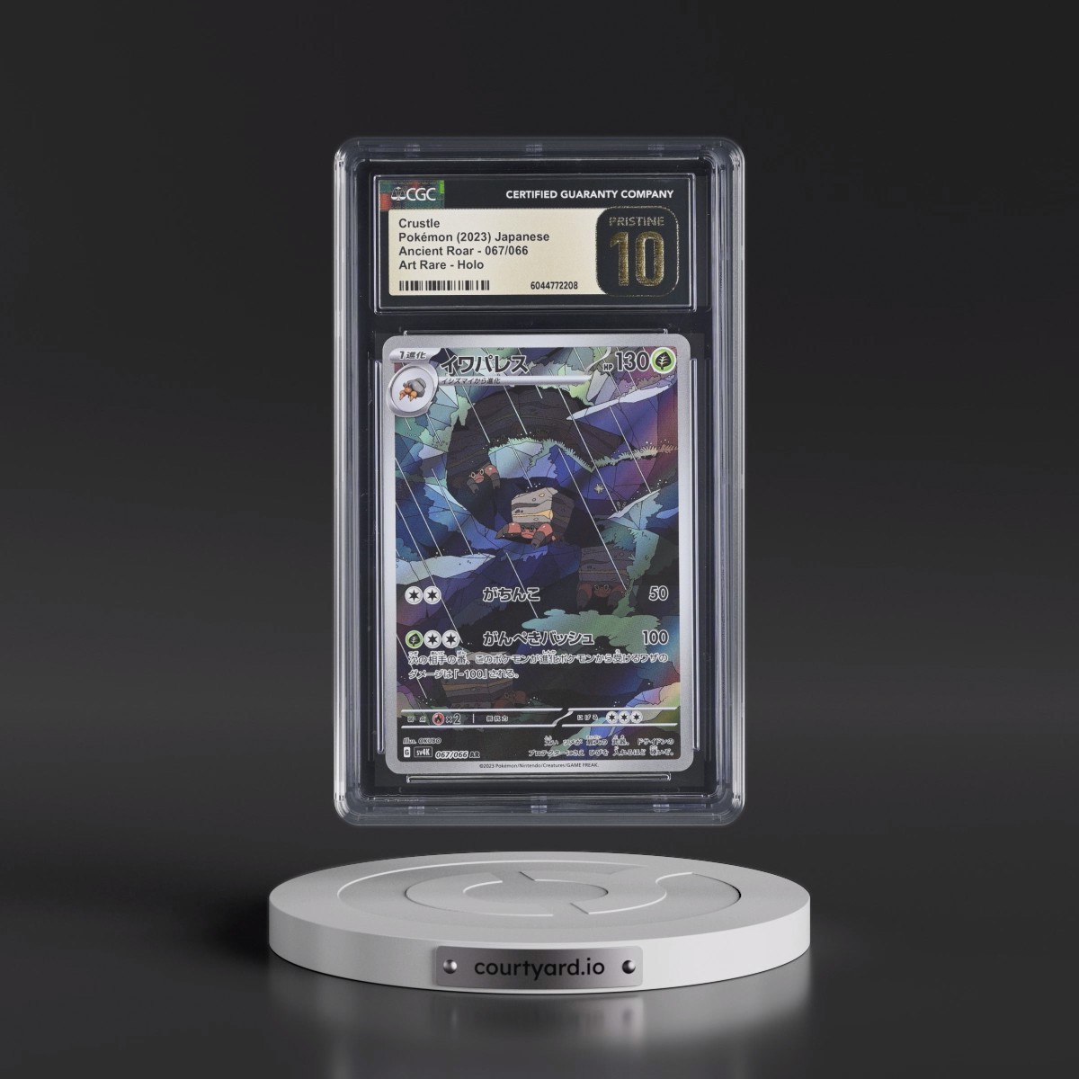 2023 Pokémon Sv4k-Ancient Roar #067 Crustle - Art Rare (CGC 10 PRISTINE)