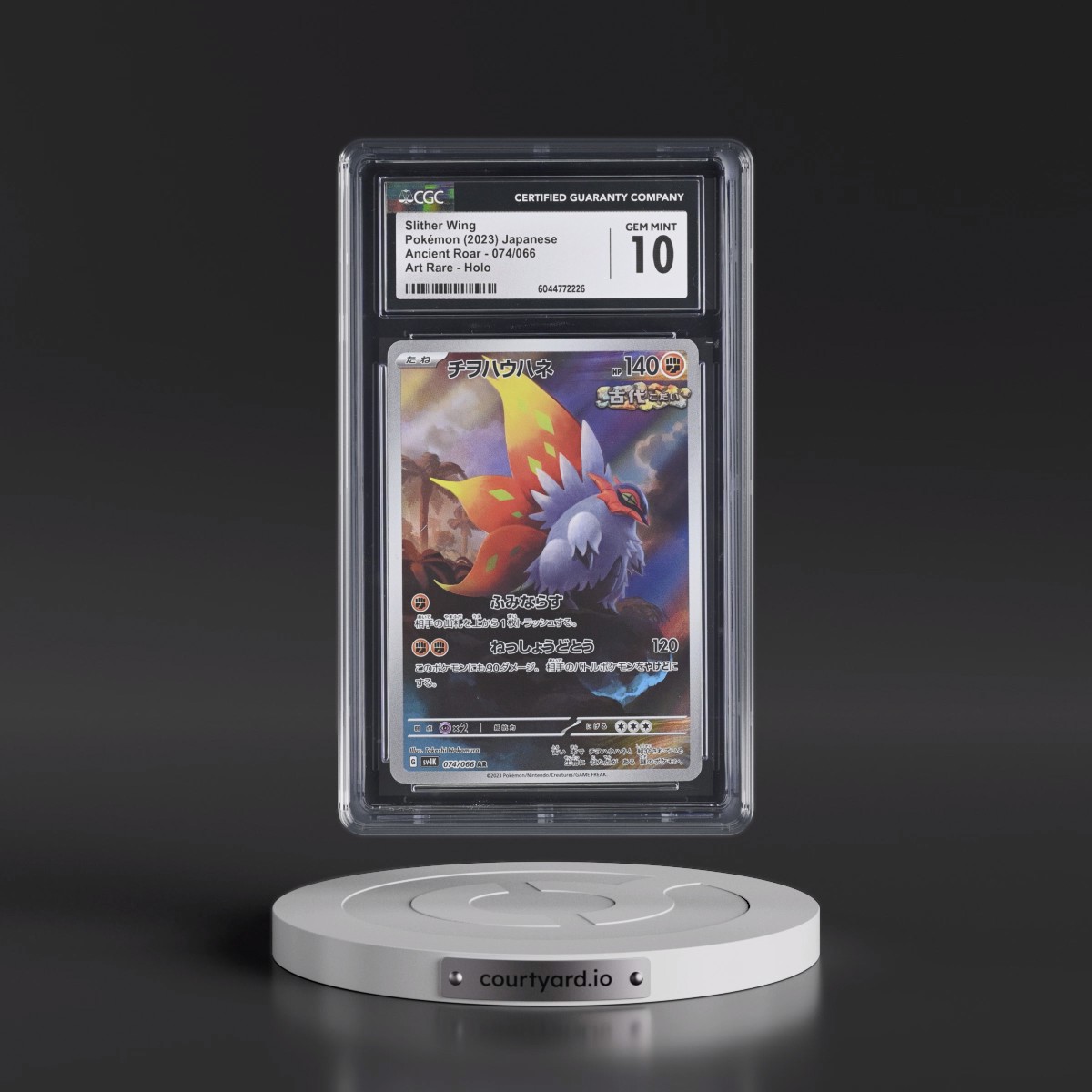 2023 Pokémon Sv4k-Ancient Roar #074 Slither Wing - Art Rare (CGC 10 GEM MINT)