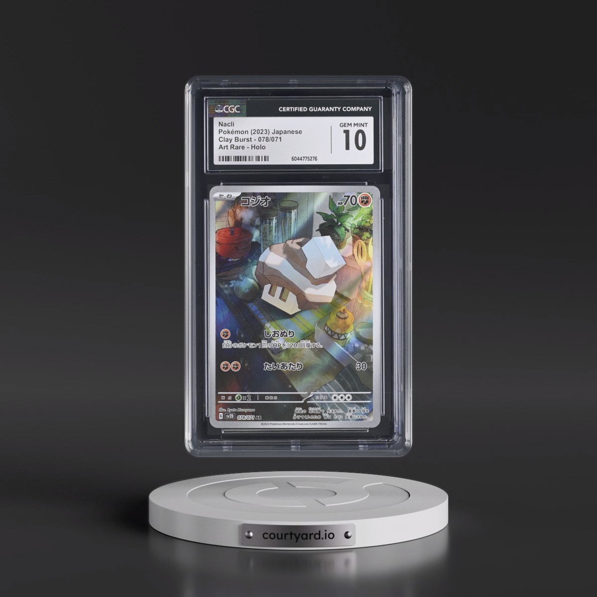 2023 Pokémon Sv2d-Clay Burst #078 Nacli - Art Rare (CGC 10 GEM MINT)