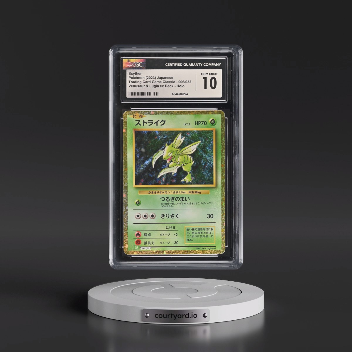 2023 Trading Card Game Classic - CLF, CLL, CLK #006/032 Scyther - Venusaur & Lugia ex Deck - CLF Holo (CGC 10 GEM MINT)
