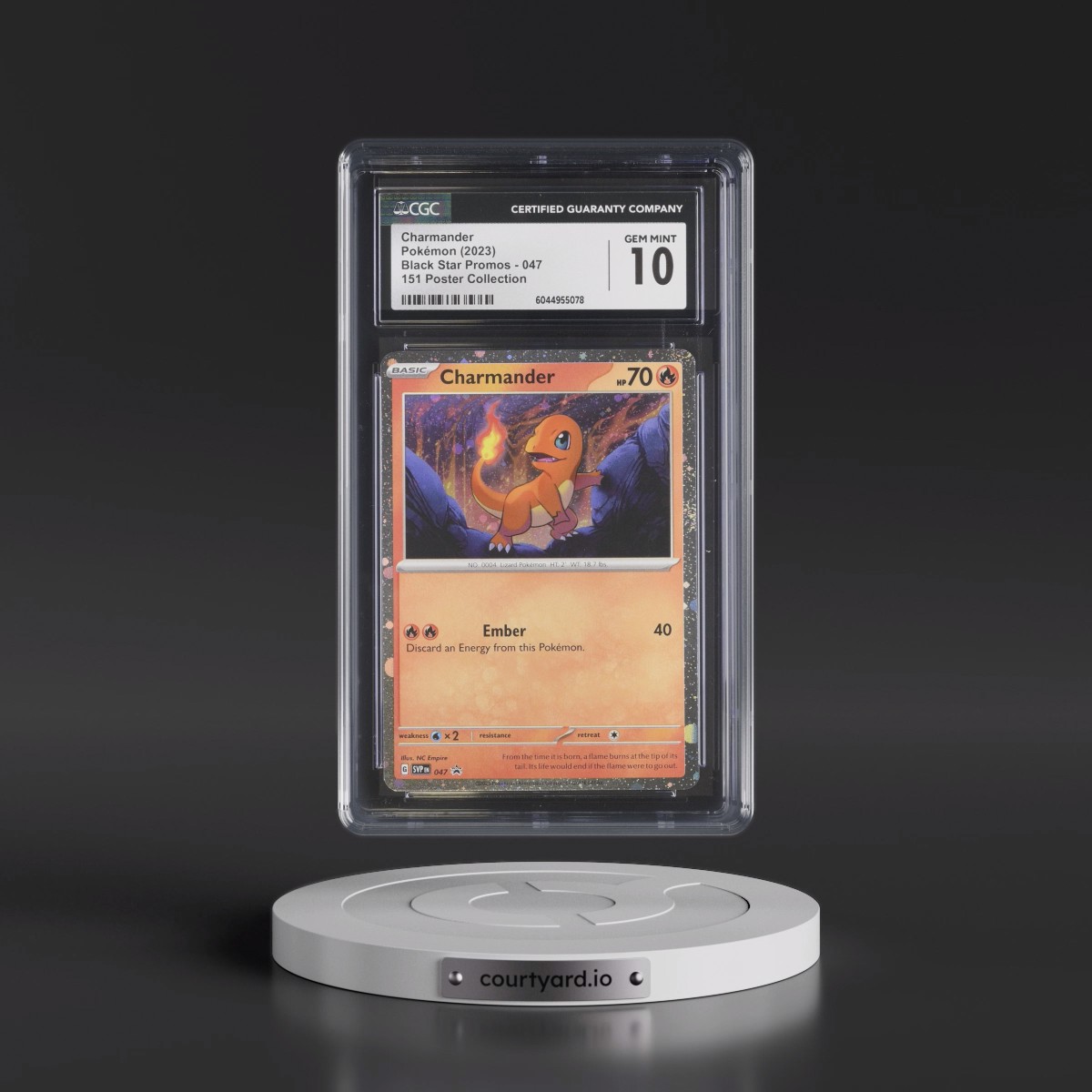 2023 Black Star Promos - Scarlet & Violet SVP EN #047 Charmander - 151 Poster Collection (Cosmos Holo) (CGC 10 GEM MINT)