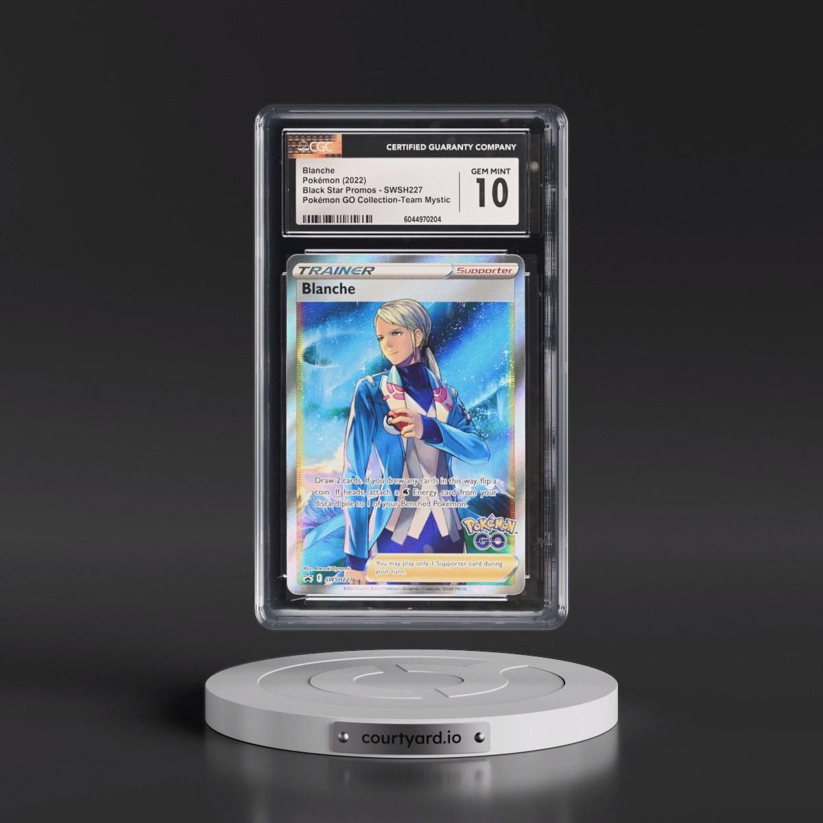 2017 Black Star Promos - Sword & Shield #SWSH227 Blanche - Pokémon GO Special Collection-Team Mystic (CGC 10 GEM MINT)