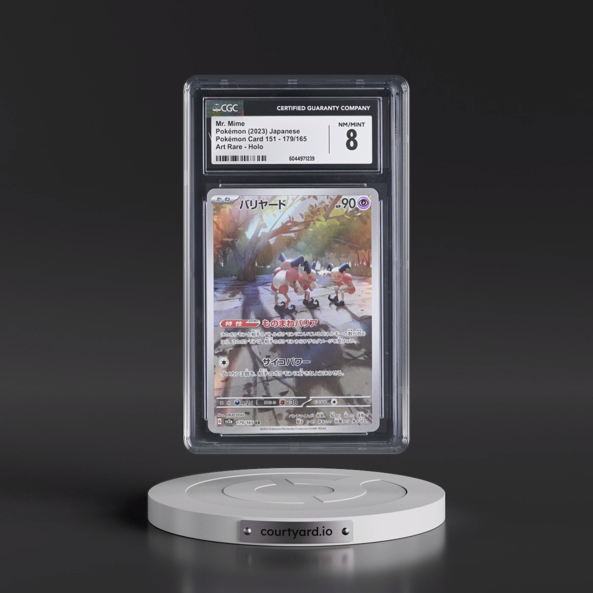 2023 Pokémon Card 151 #179/165 Mr. Mime - Art Rare Holo (CGC 8 NM-MT)