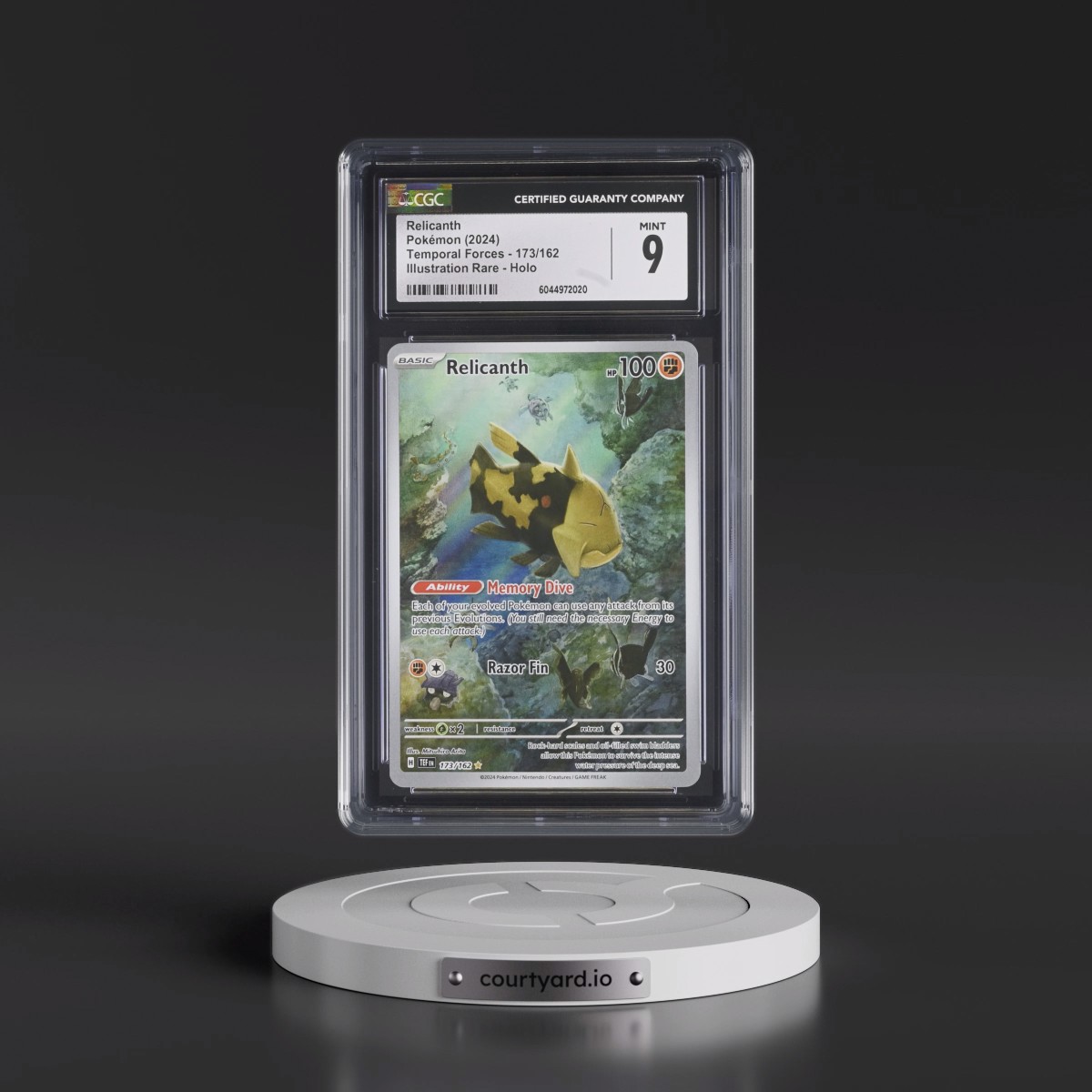 2023 Temporal Forces - TEF EN #173/162 Relicanth - Illustration Rare Holo (CGC 9 MINT)