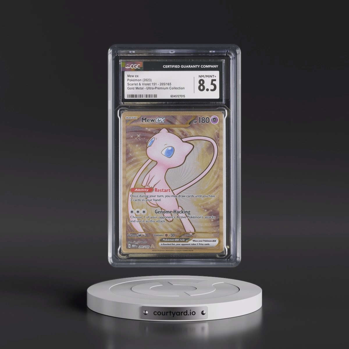 2023 Scarlet & Violet 151 - MEW EN #205/165 Mew ex - Hyper Rare Holo (CGC 8.5 NM-MT+)