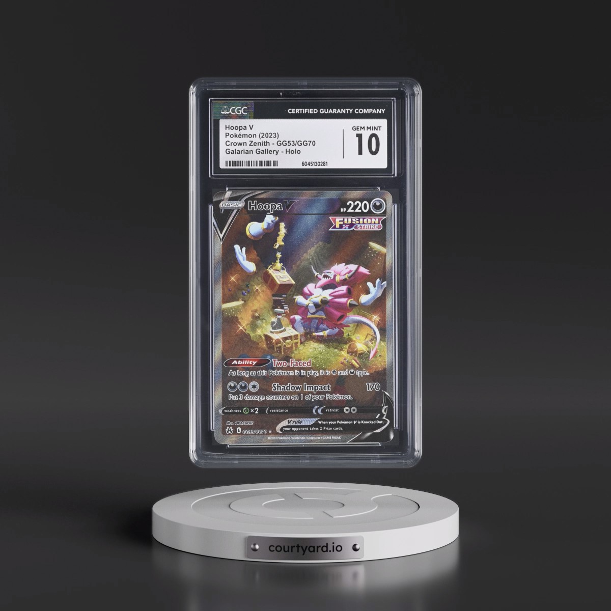 2023 Crown Zenith #GG53/GG70 Hoopa V - Galarian Gallery Holo (CGC 10 GEM MINT)