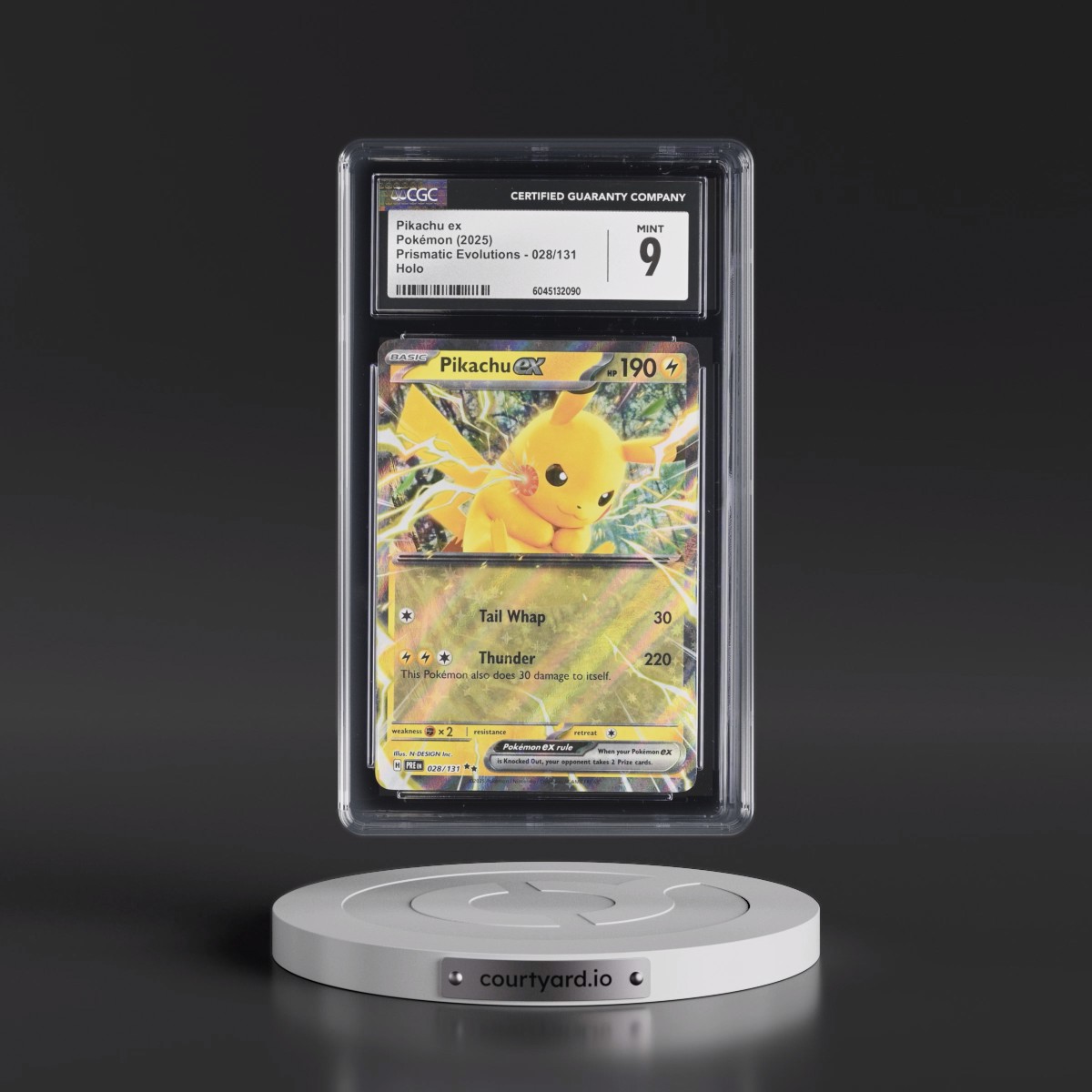 2024 Prismatic Evolutions - PRE EN #028/131 Pikachu ex - Holo (CGC 9 MINT)