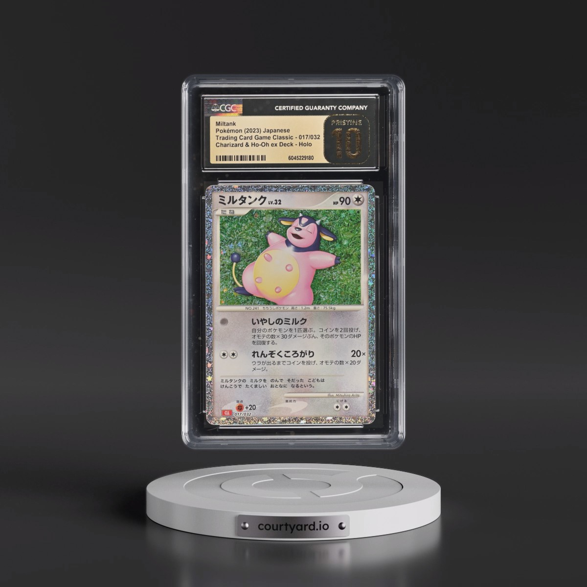 2023 Trading Card Game Classic - CLF, CLL, CLK #017/032 Miltank - Charizard & Ho-Oh ex Deck - CLL Holo (CGC 10 PRISTINE)