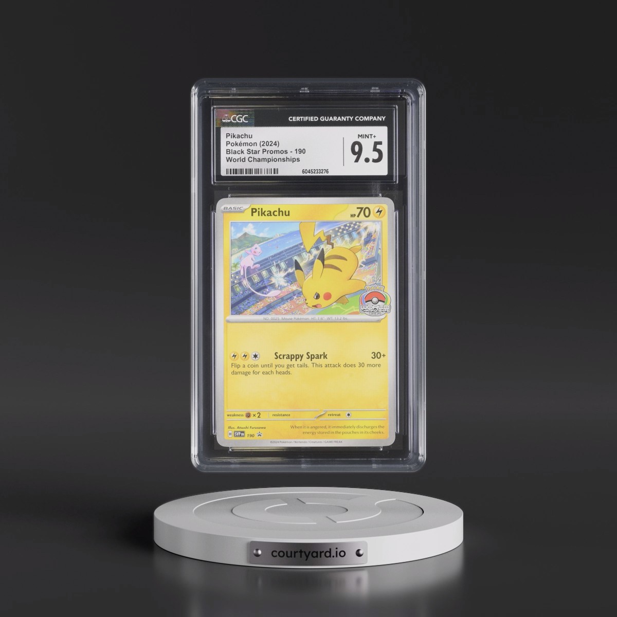 2023 Black Star Promos - Scarlet & Violet SVP EN #190 Pikachu - World Championships (CGC 9.5 MINT+)