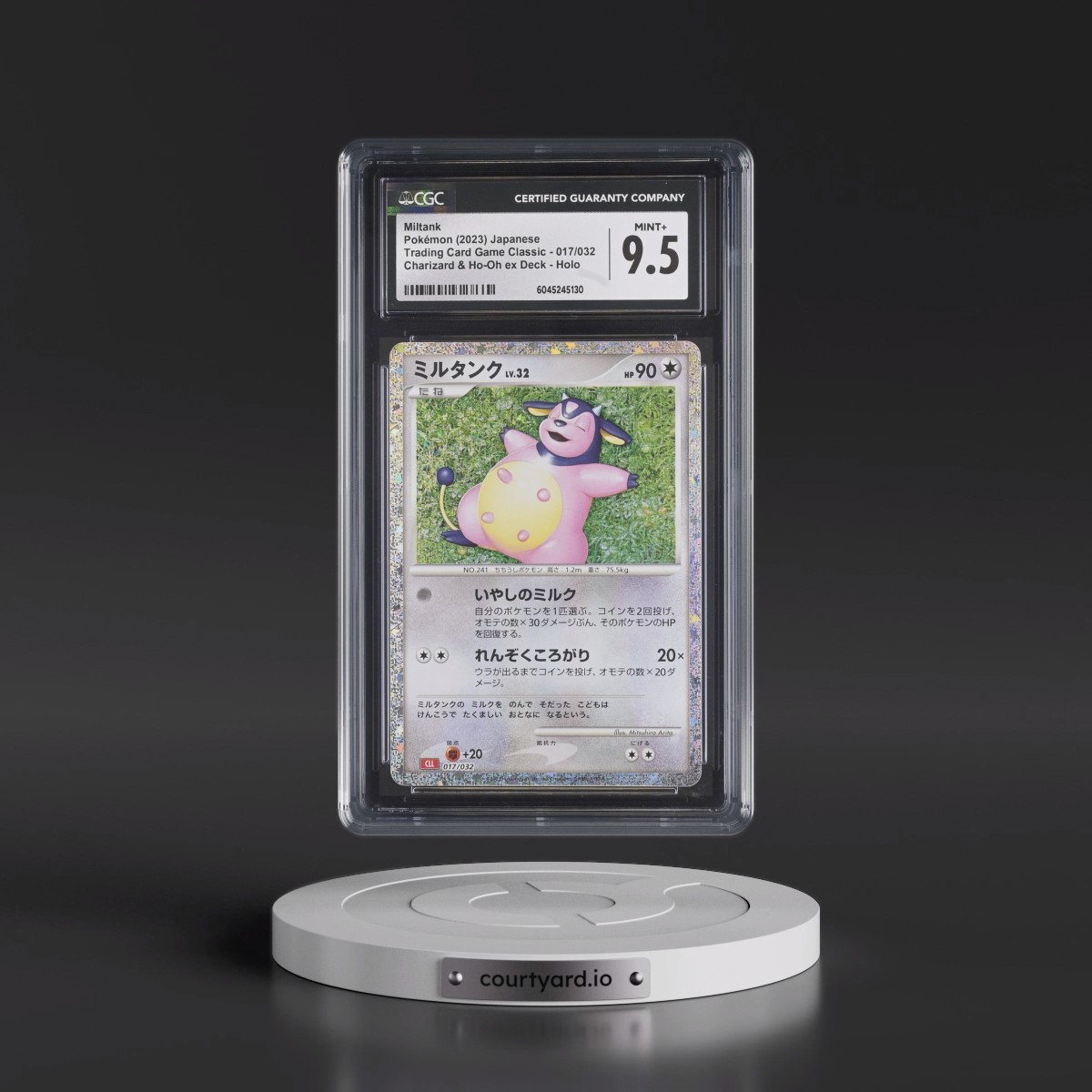 2023 Trading Card Game Classic - CLF, CLL, CLK #017/032 Miltank - Charizard & Ho-Oh ex Deck - CLL Holo (CGC 9.5 MINT+)