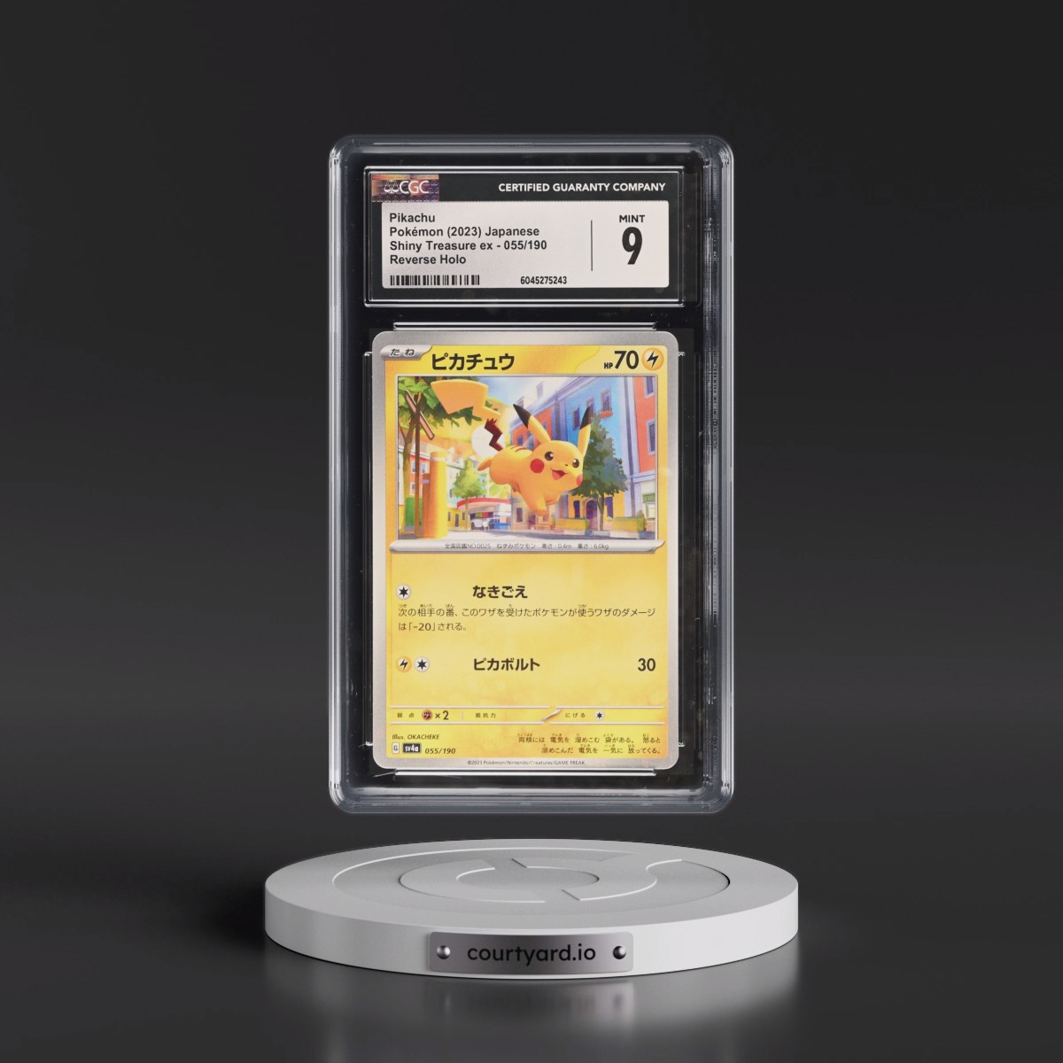 2023 Shiny Treasure ex #055/190 Pikachu - Reverse Holo Digitized (CGC 9 MINT)