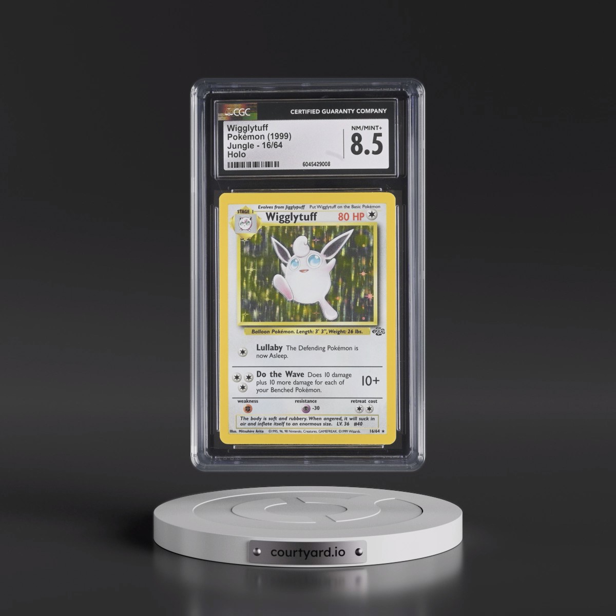 1999 Jungle #16/64 Wigglytuff - Holo (CGC 8.5 NM-MT+)