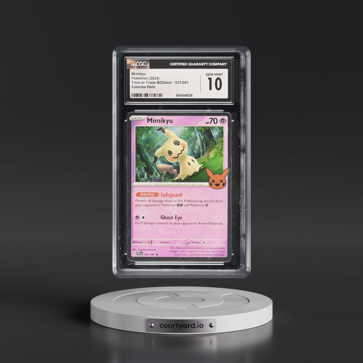 2024 Trick or Trade BOOster (2024) #037/091 Mimikyu - Holo (CGC 10 GEM MINT)