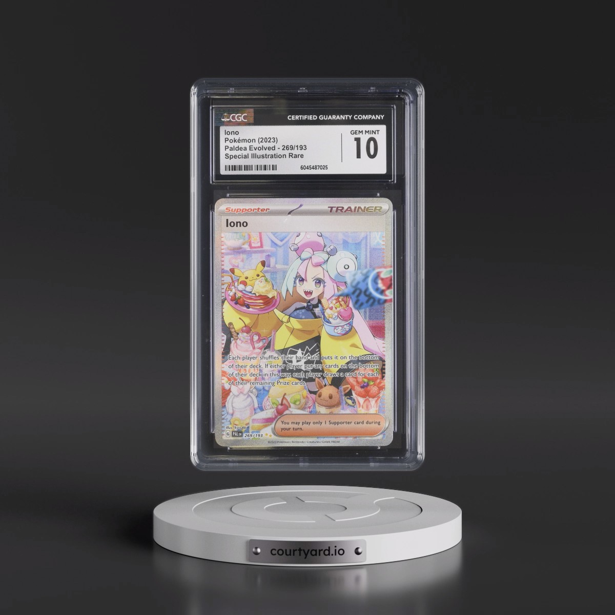 2023 Paldea Evolved - PAL EN #269/193 Iono - Special Illustration Rare (Holo) (CGC 10 GEM MINT)