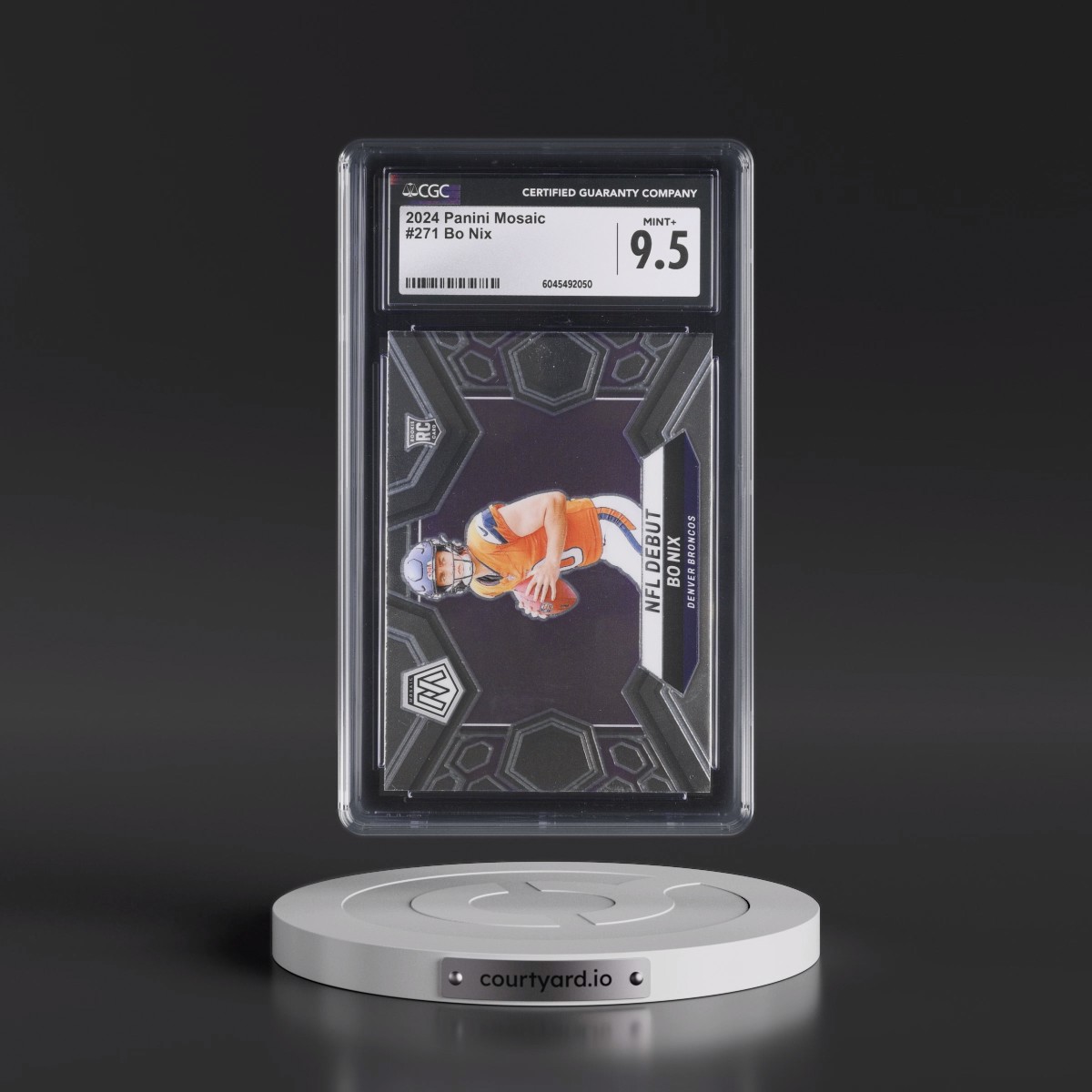 2024 Panini Mosaic #271 Bo Nix (CGC 9.5 MINT+)