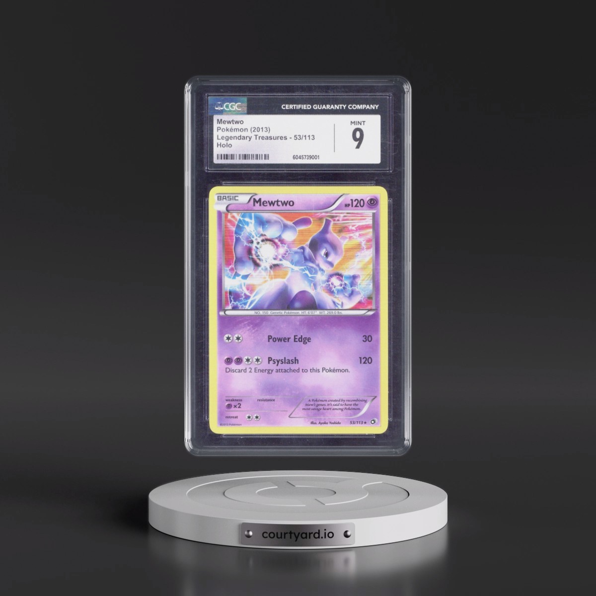 2013 Legendary Treasures #53/113 Mewtwo - Holo (CGC 9 MINT)