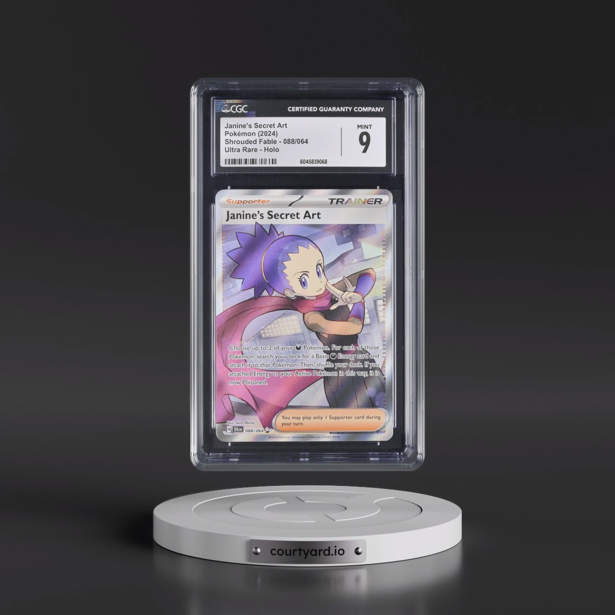2024 Pokémon Sfa EN-Shrouded Fable #088 Janine's Secret Art - Ultra Rare (CGC 9 MINT)