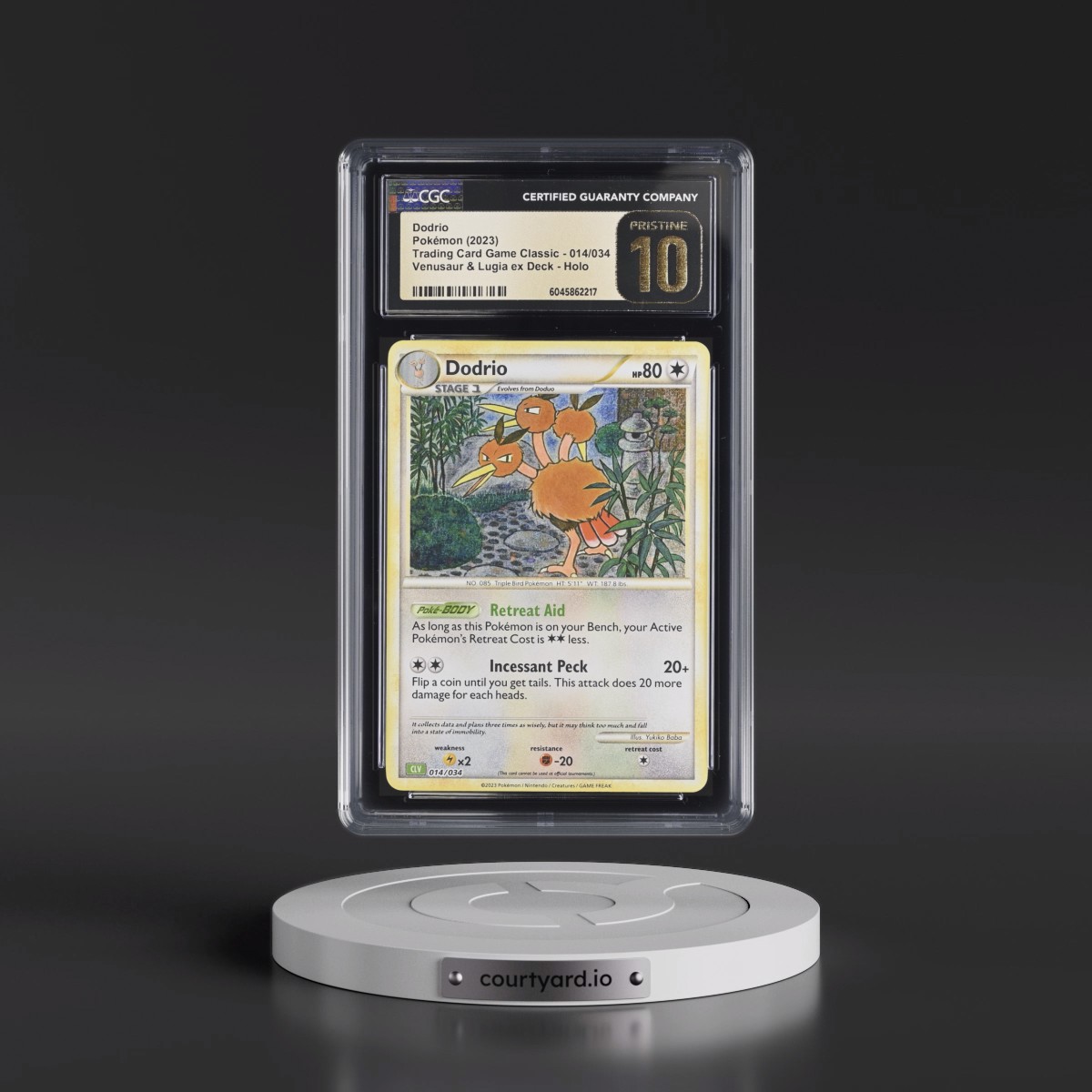 2023 Trading Card Game Classic - CLV, CLC, CLB Dodrio - Venusaur & Lugia ex Deck - CLV Holo #014/034 CGC 10