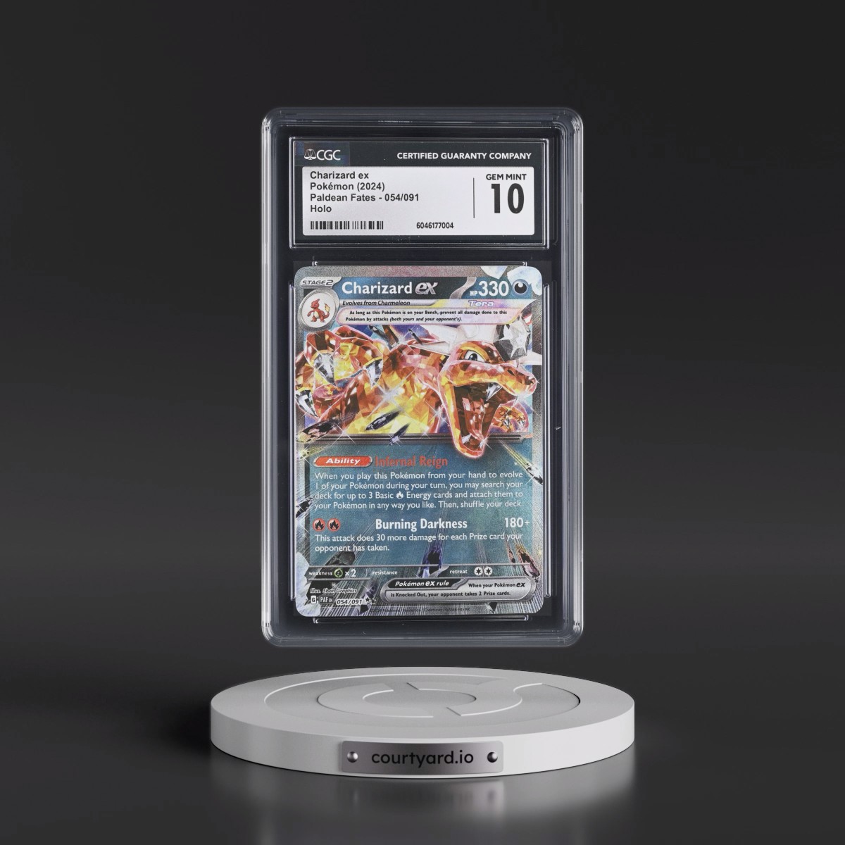 2024 Paldean Fates - PAF EN #054/091 Charizard ex - Holo (CGC 10 GEM MINT)