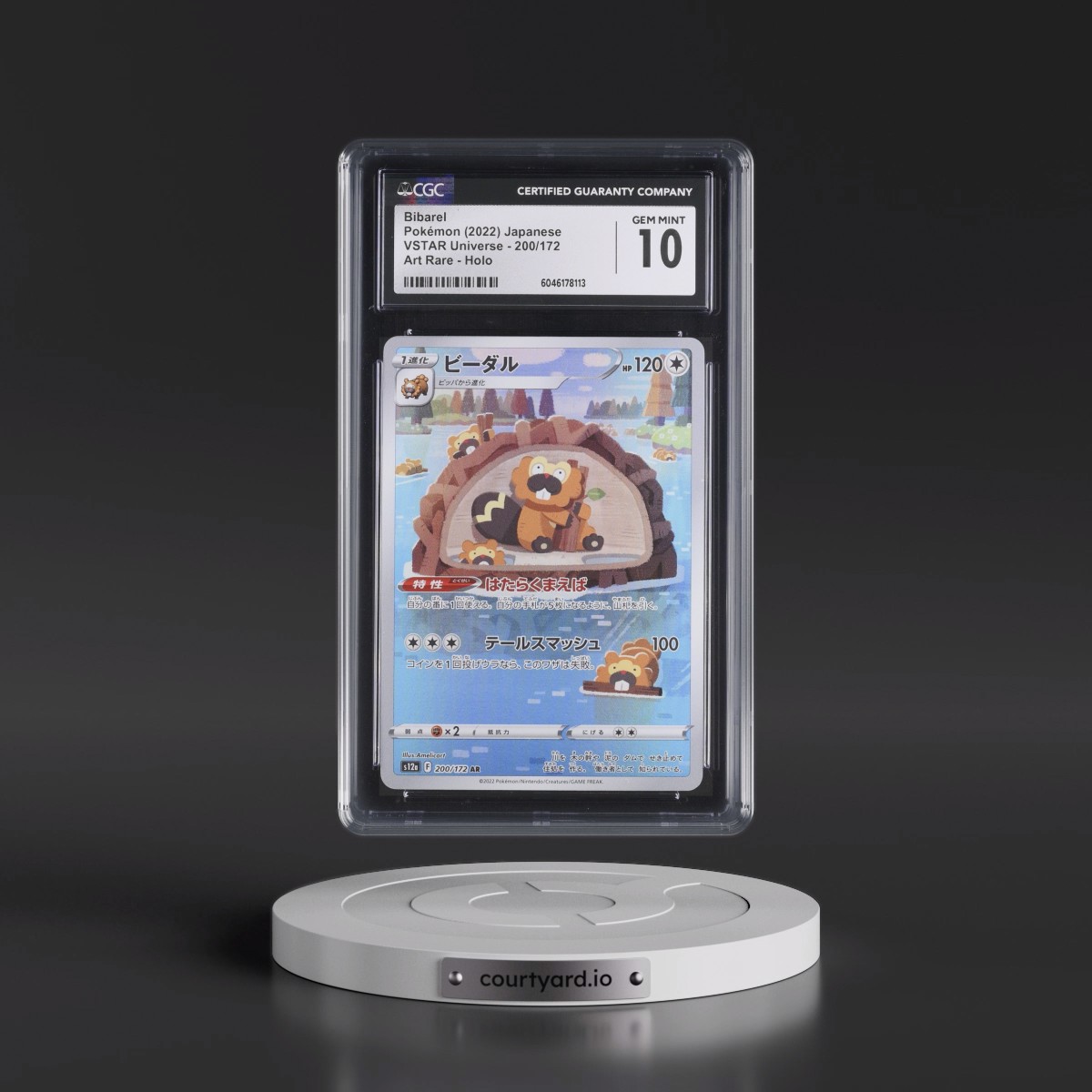2022 VSTAR Universe #200/172 Bibarel - Art Rare Holo (CGC 10 GEM MINT)
