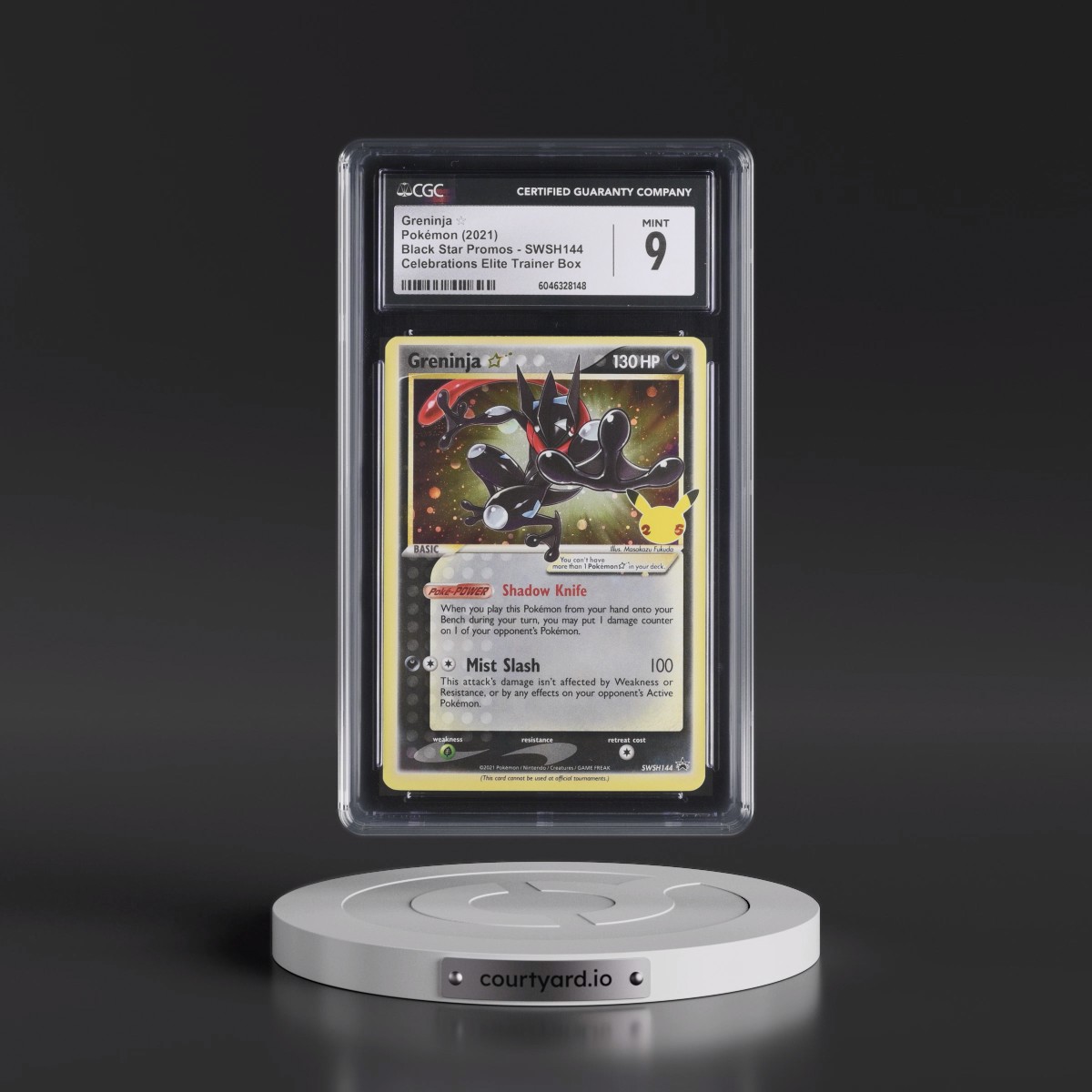 2017 Black Star Promos - Sword & Shield #SWSH144 Greninja â - Celebrations Elite Trainer Box (Cosmos Holo) (CGC 9 MINT)