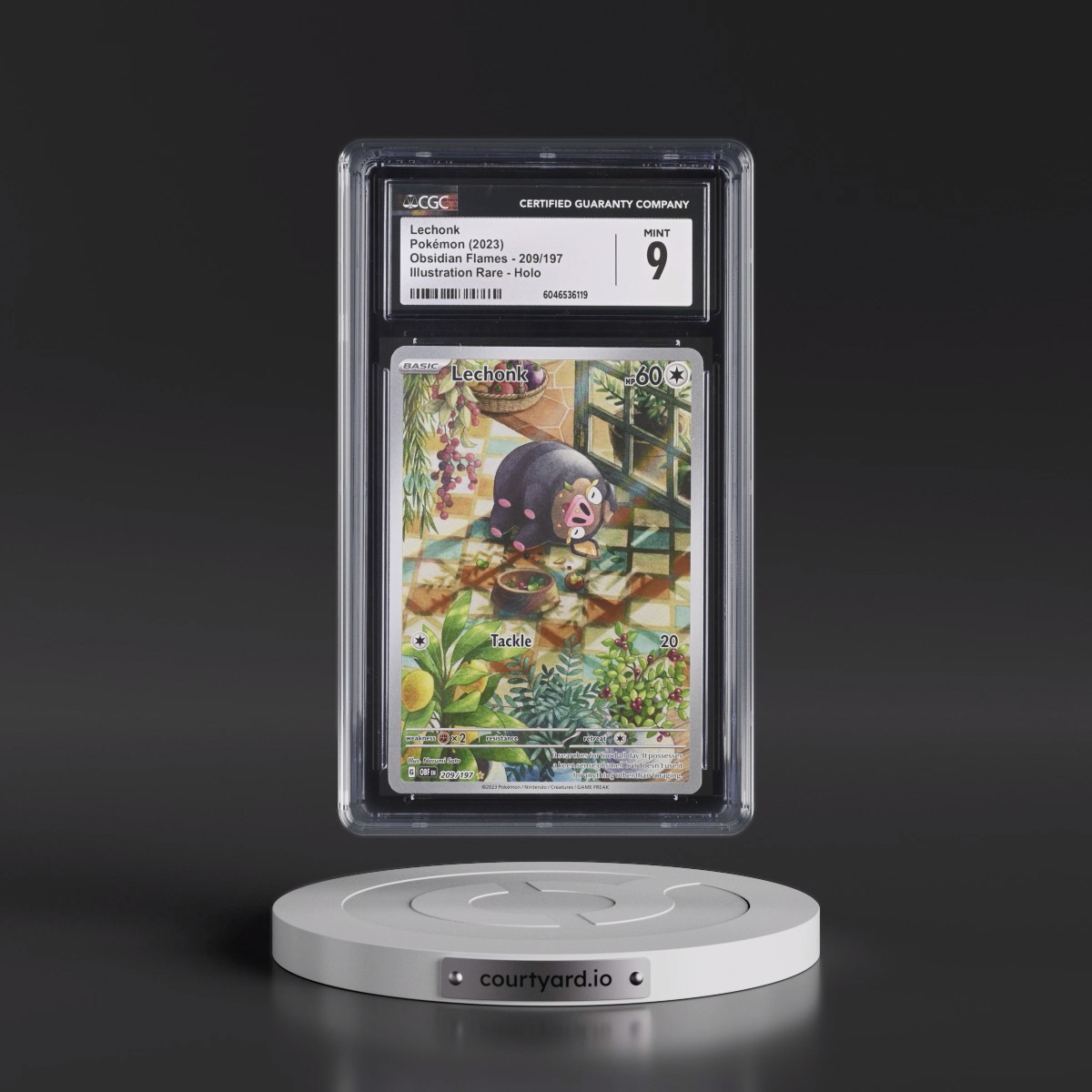 2023 Obsidian Flames - OBF EN #209/197 Lechonk - Illustration Rare Holo (CGC 9 MINT)