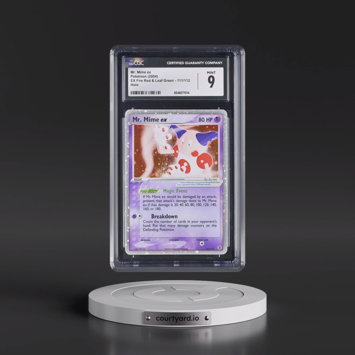 2004 EX Fire Red & Leaf Green #111/112 Mr. Mime ex - Holo (CGC 9 MINT)