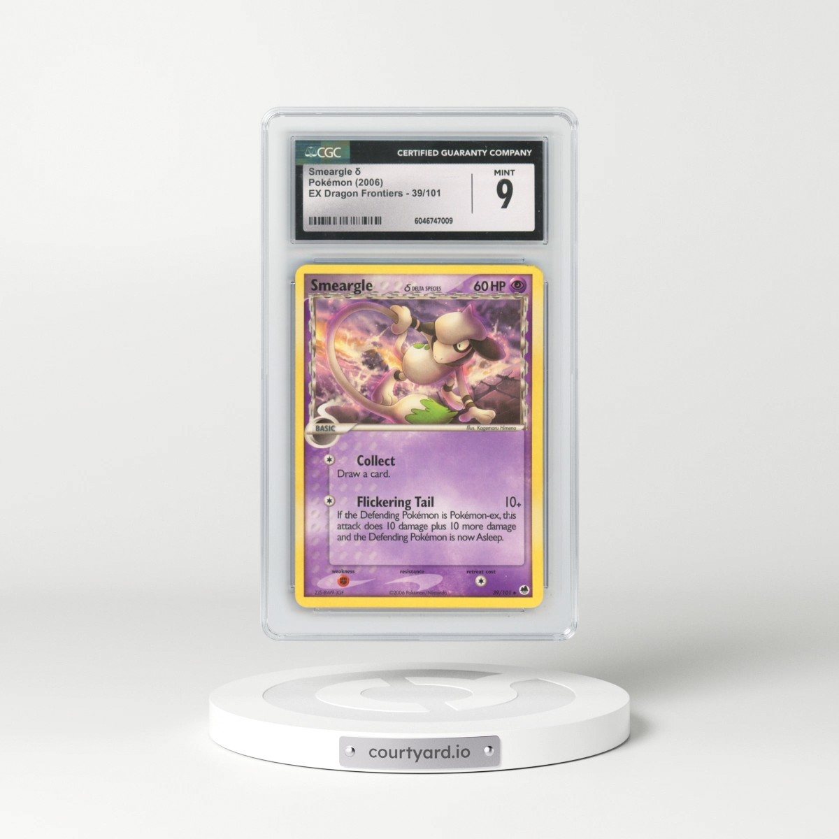 2006 EX Dragon Frontiers #39/101 Smeargle δ (CGC 9 MINT)