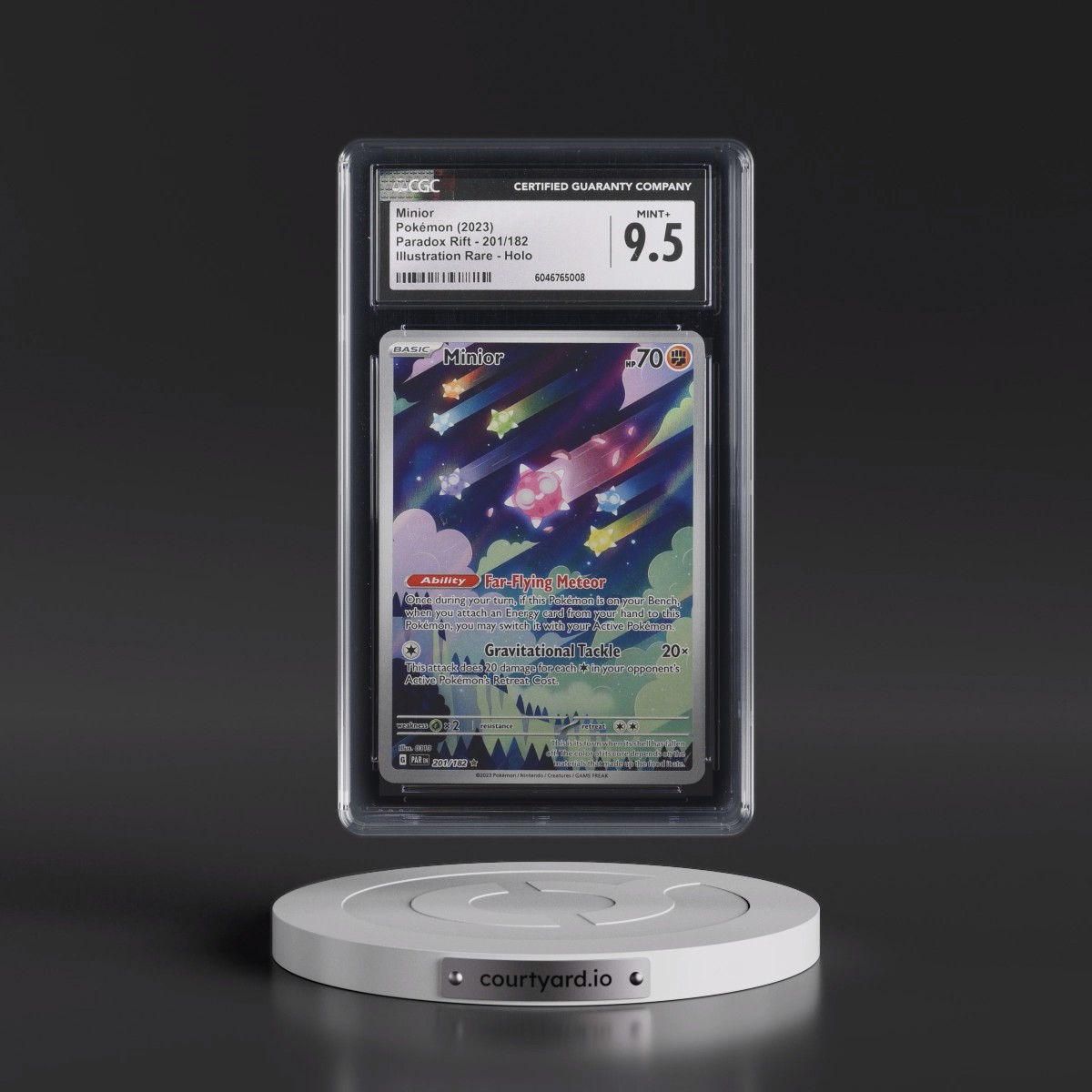 2023 Paradox Rift - PAR EN #201/182 Minior - Illustration Rare Holo (CGC 9.5 MINT+)