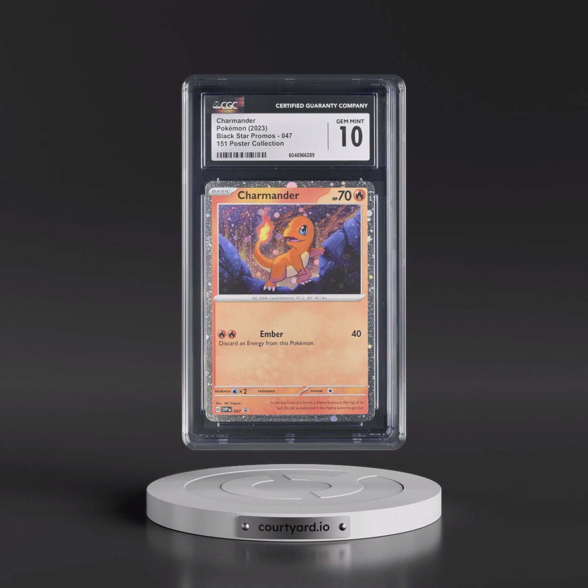 2023 Black Star Promos - Scarlet & Violet SVP EN #047 Charmander - 151 Poster Collection (Cosmos Holo) (CGC 10 GEM MINT)