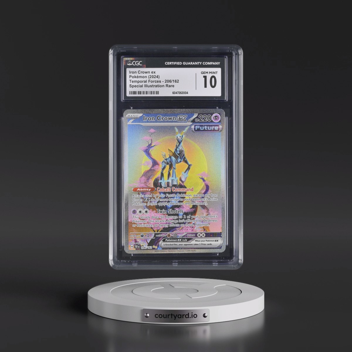 2023 Temporal Forces - TEF EN #206/162 Iron Crown ex - Special Illustration Rare (Holo) (CGC 10 GEM MINT)