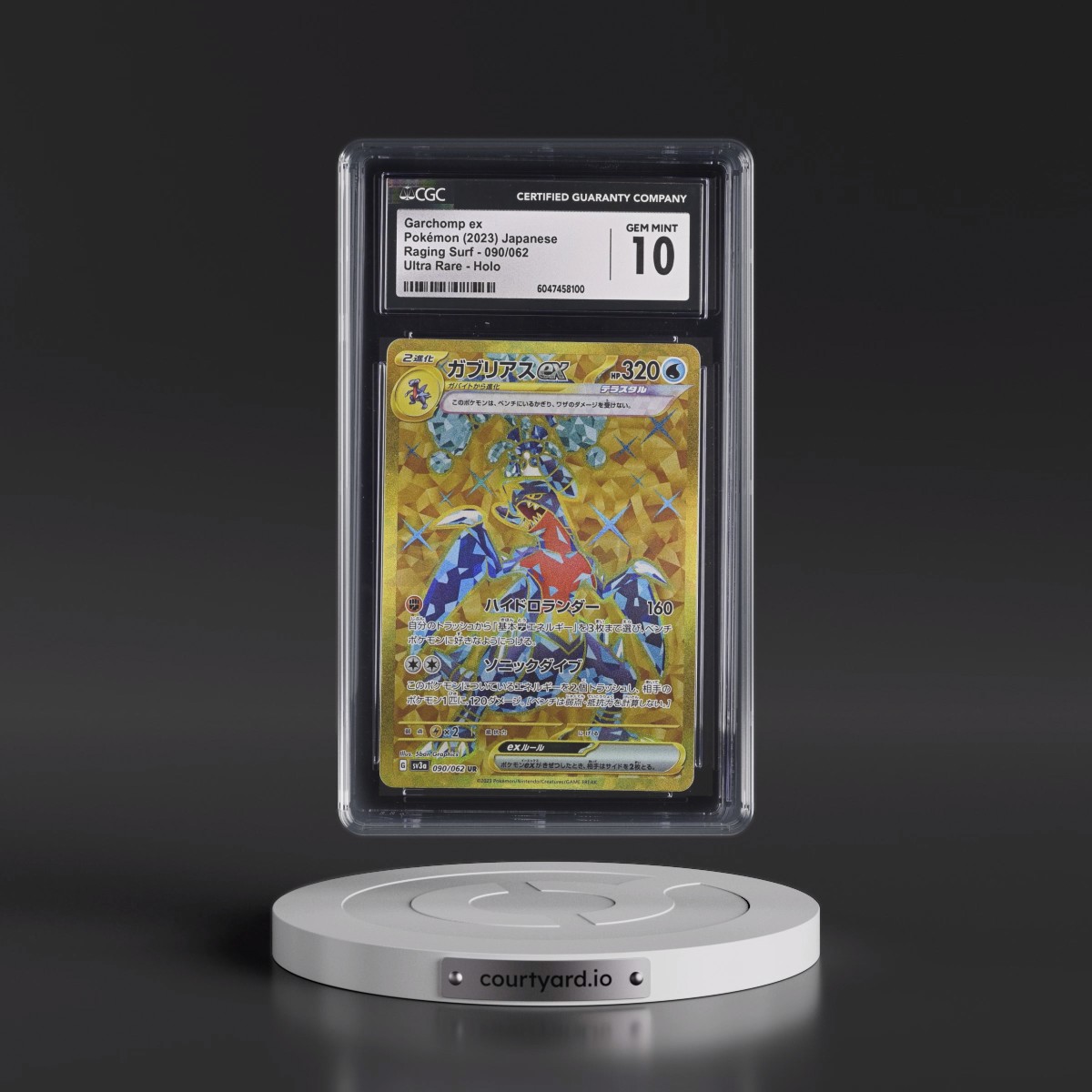 2023 Raging Surf #090/062 Garchomp ex - Ultra Rare Holo (CGC 10 GEM MINT)